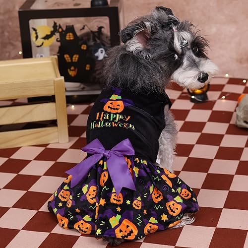 Miniatura 84 de CuteBone - Vestido de terciopelo para perros pequeños, para cachorros, ropa rosa para perros CVA02M-D