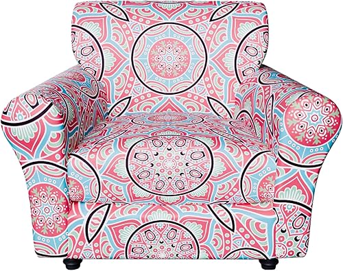 Miniatura 45 de Fundas elásticas para sofá, Fundas de sofá con estampado floral, 2 piezas de funda para sillón con funda de sección separada, Funda lavable para