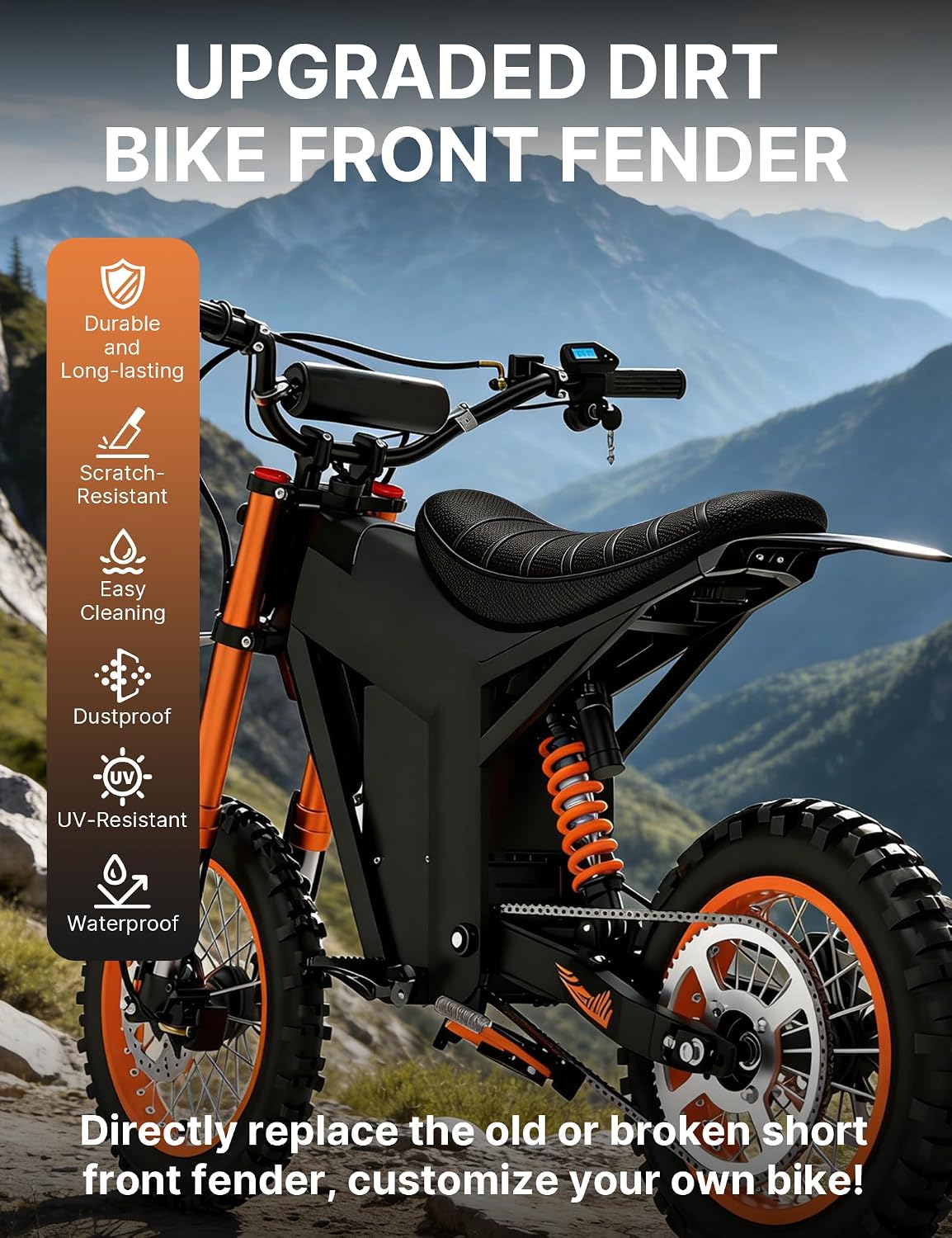 Gut Seat Cover for Yozma in 10/Tuttio Soleil01 Electric Dirt Bike, Anti-Slip and Waterproof, Thickened Seat Cover for Yozma/Tutti Electric Motorcycle, Ebike Upgraded Replacement Part, Red
