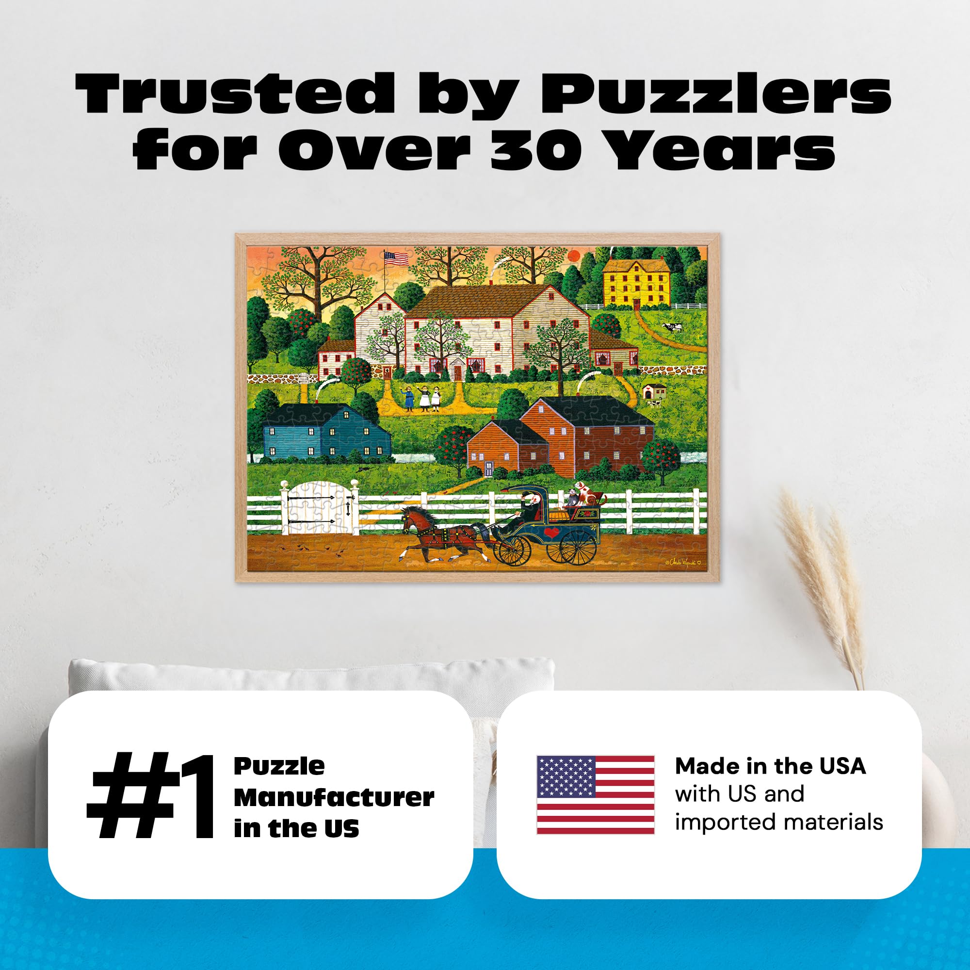 Amazon.com: Buffalo Games – 300 Charles Wysocki: Hi Neighbor