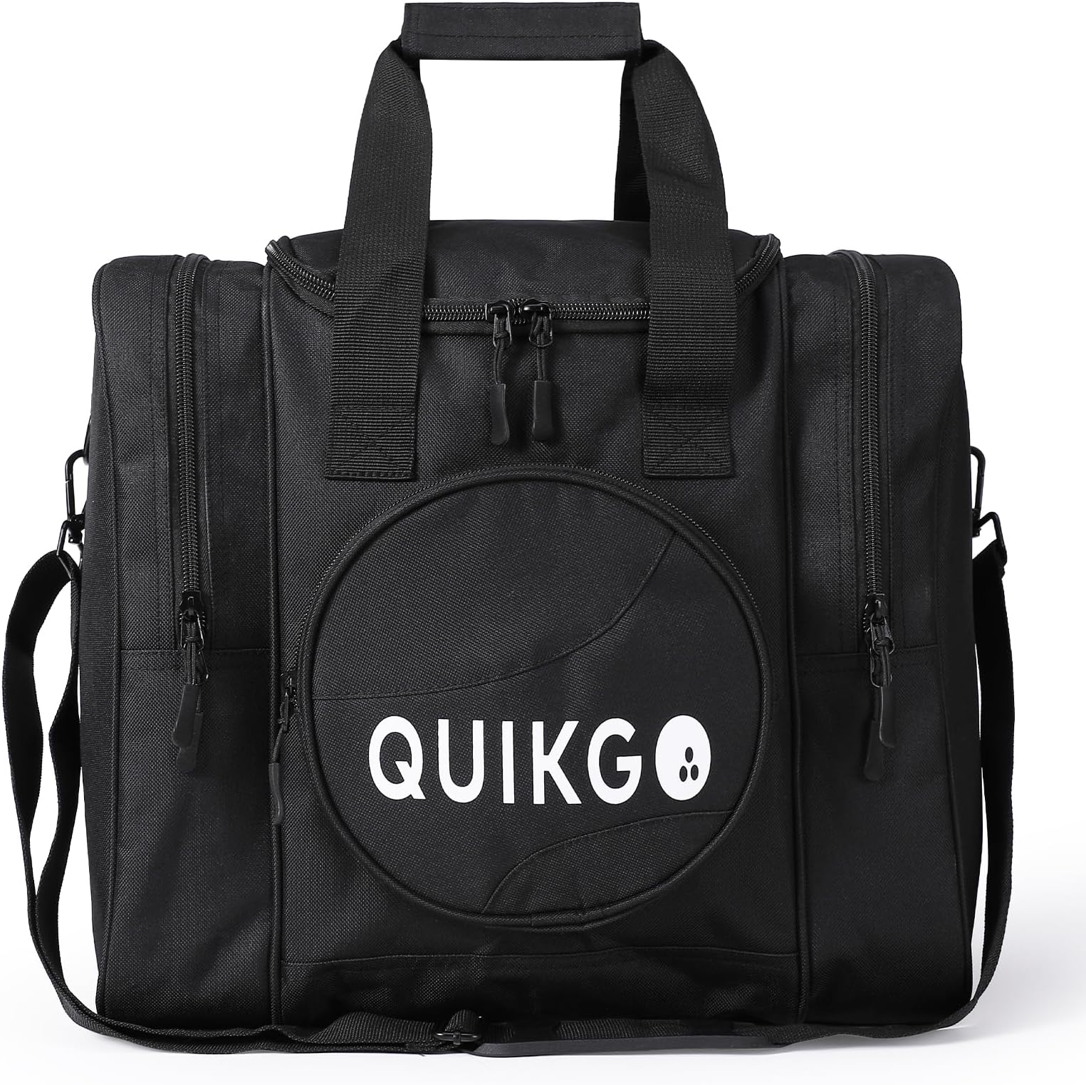 QUIKGO Bowling Ball Bag for Single Ball, Tote Bowling Bag with Padded Ball Holder