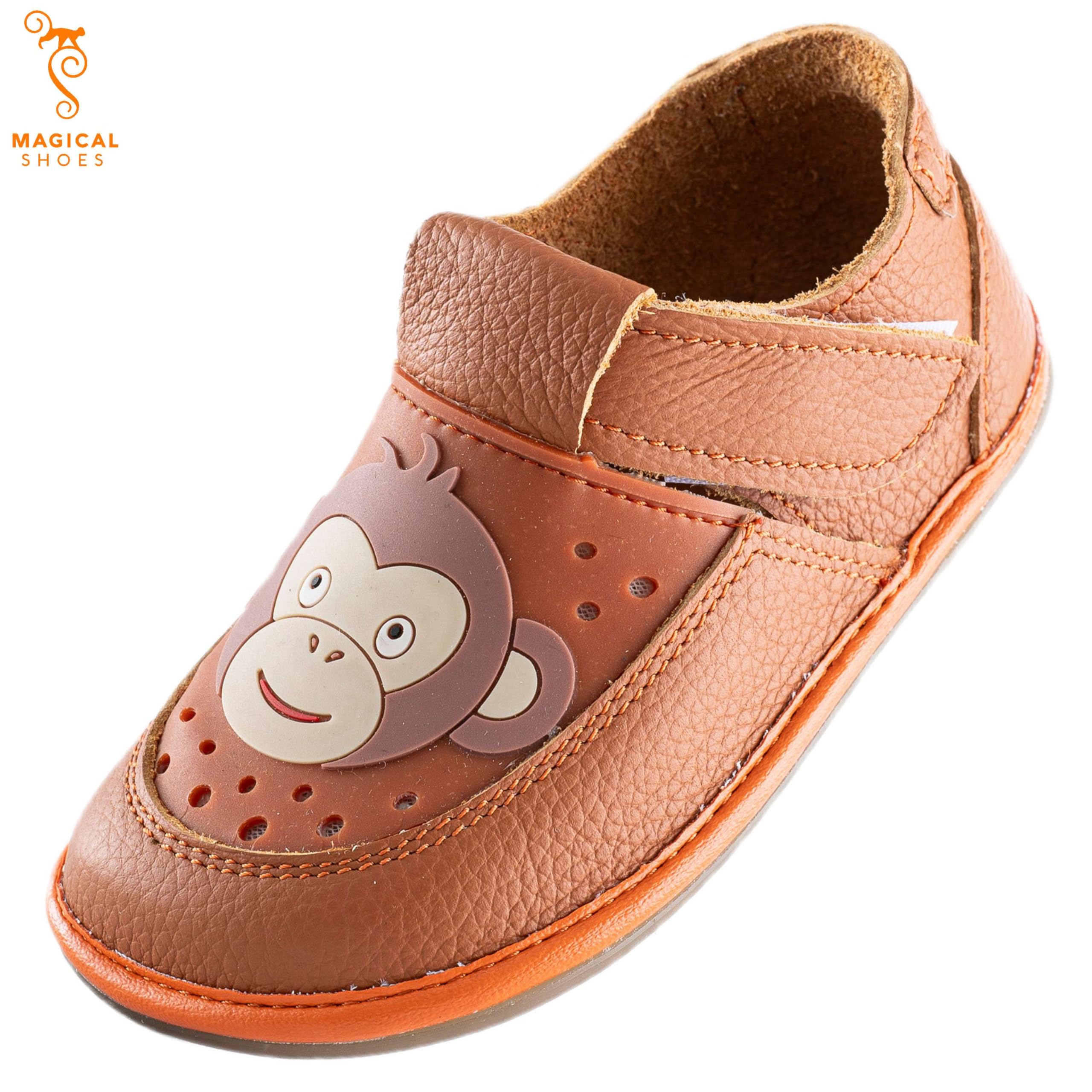 Magical Shoes Barfußschuhe Kinder, Barefoot Kids, weiche Lauflernschuhe, geschlossene Sandalen Mädchen & Jungen, Krabbelschuhe, Minimalschuhe, Frühling - Sommer, Klettverschluss
