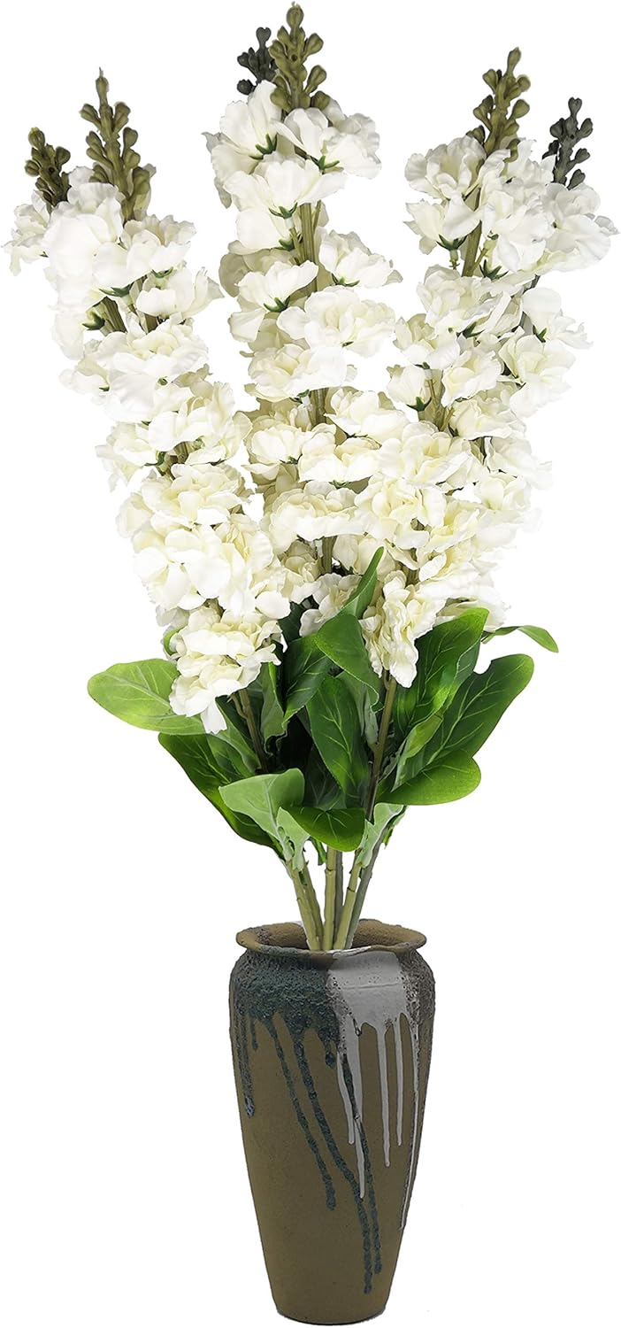 cnKnight Artificial Flowers 6pcs 36 Inch Long Stem Silk Hyacinth