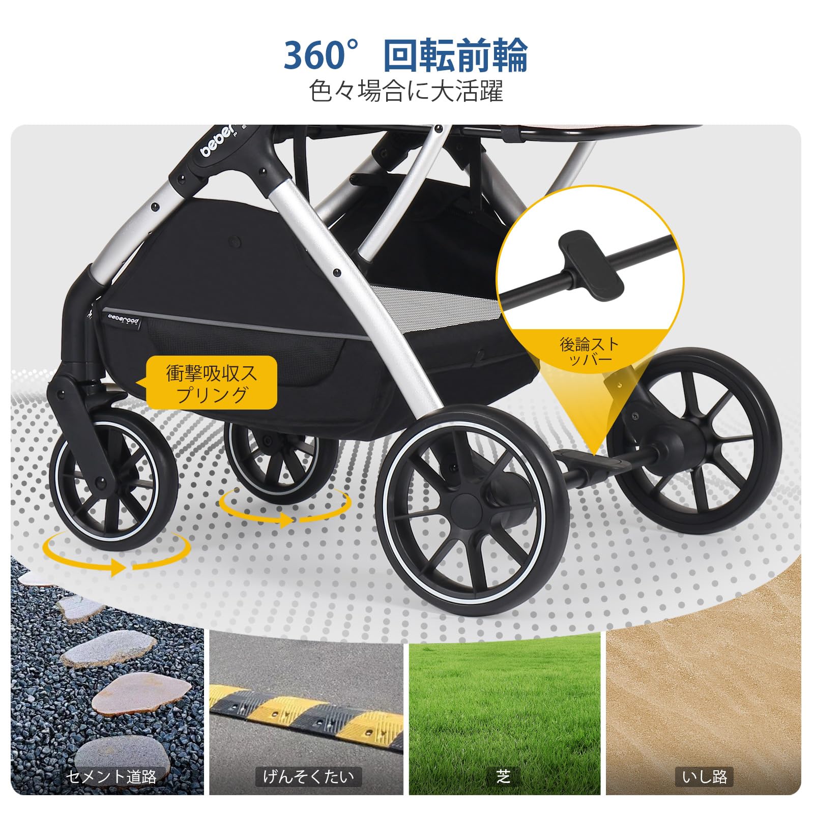 Amazon.co.jp: BEBEROAD PETS T5 ペットカート 猫 カート小型犬 バギー
