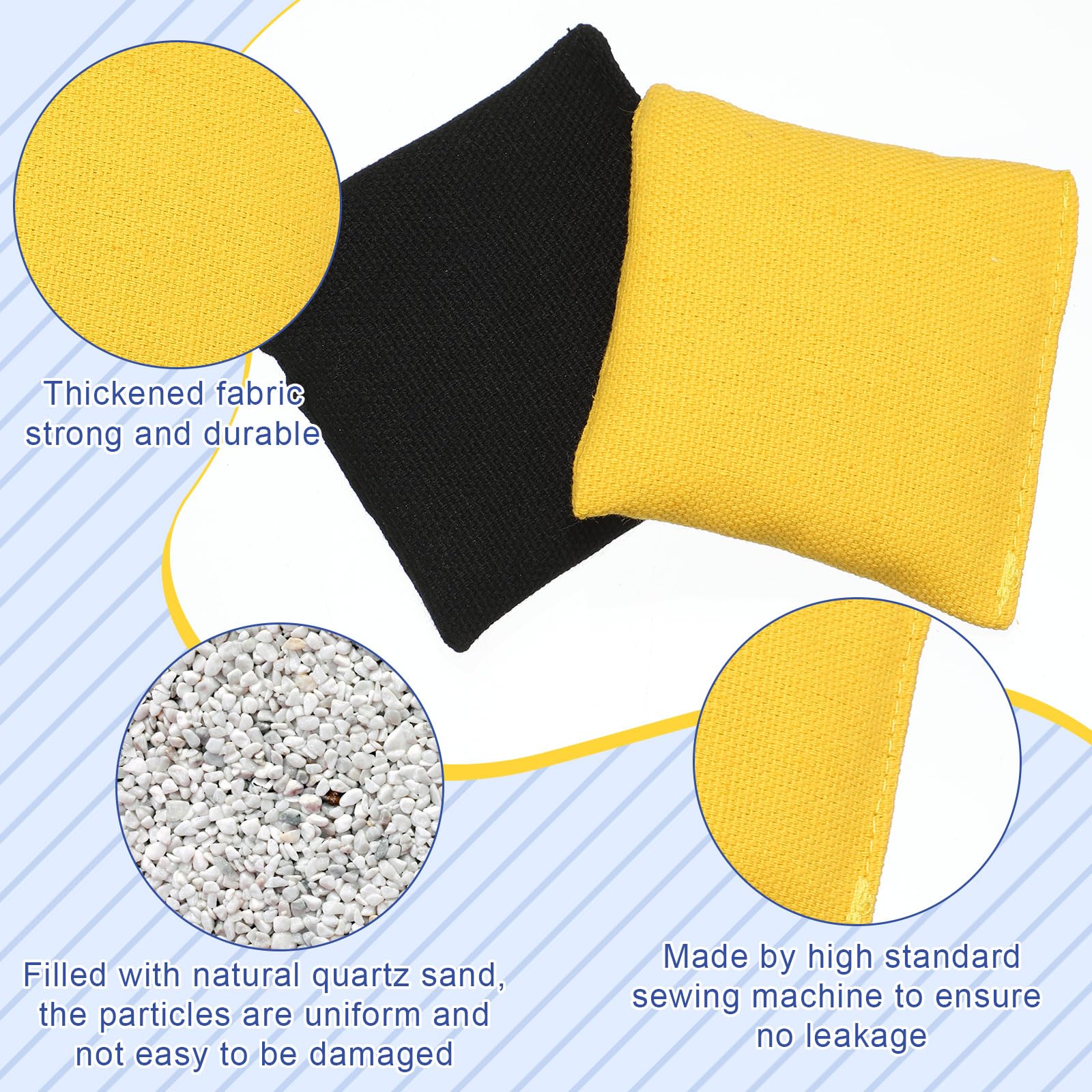 Sotiff 24 Stück Bean Bags Mini Nylon Cornhole Bean Bags for Kids Tossing Fun Sports Outdoor Family Games Carnival Toy Patriotic Small Beanbags Hand Toss Party Game Supplies for Kids Adults