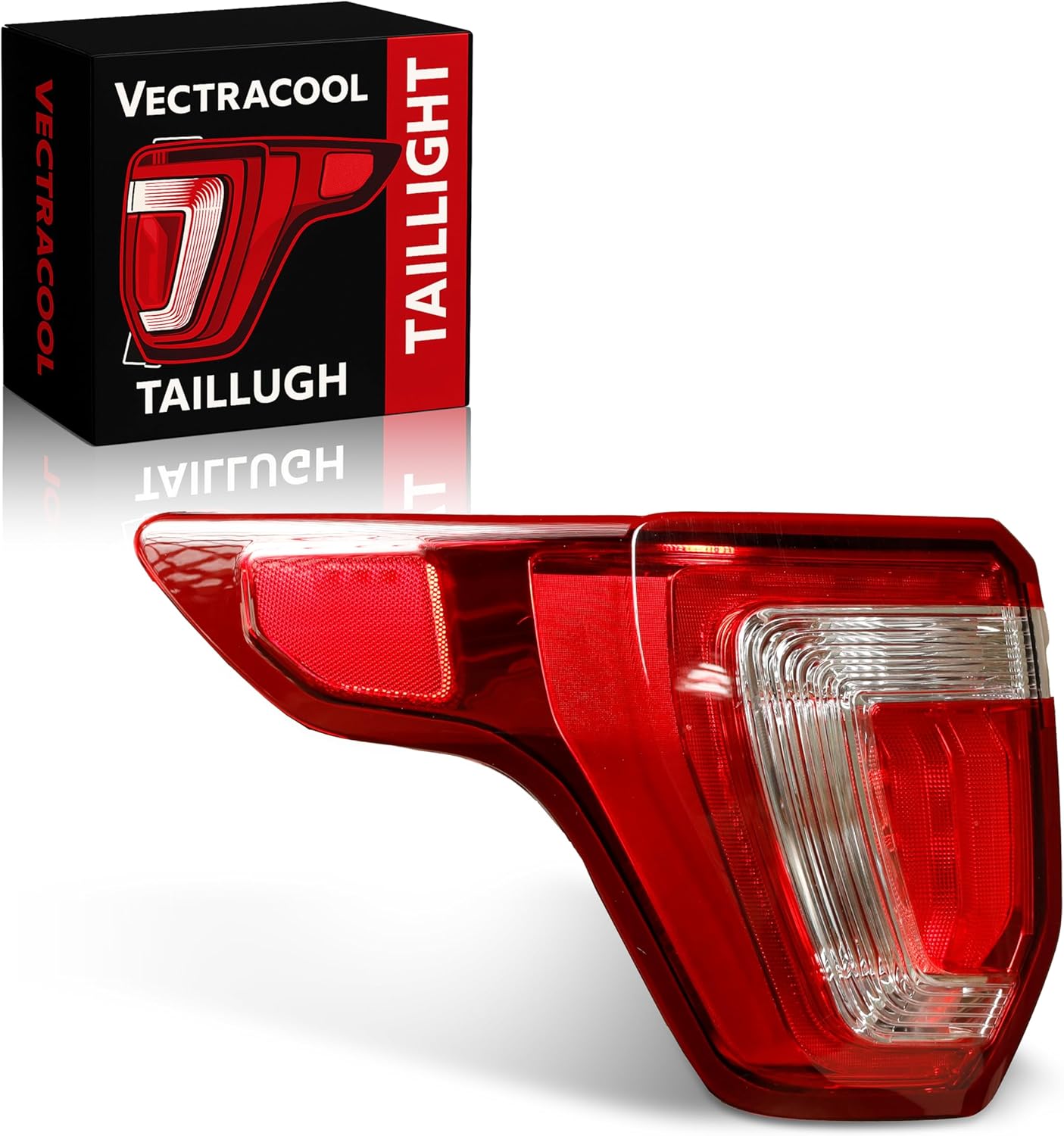 LED Right Tail Light Without Blind Spot Compatible with Ford Explorer, Explorer Sport 2016-2019, Police, Interceptor Utility 2016-2019 Replacement# FB5Z13404A