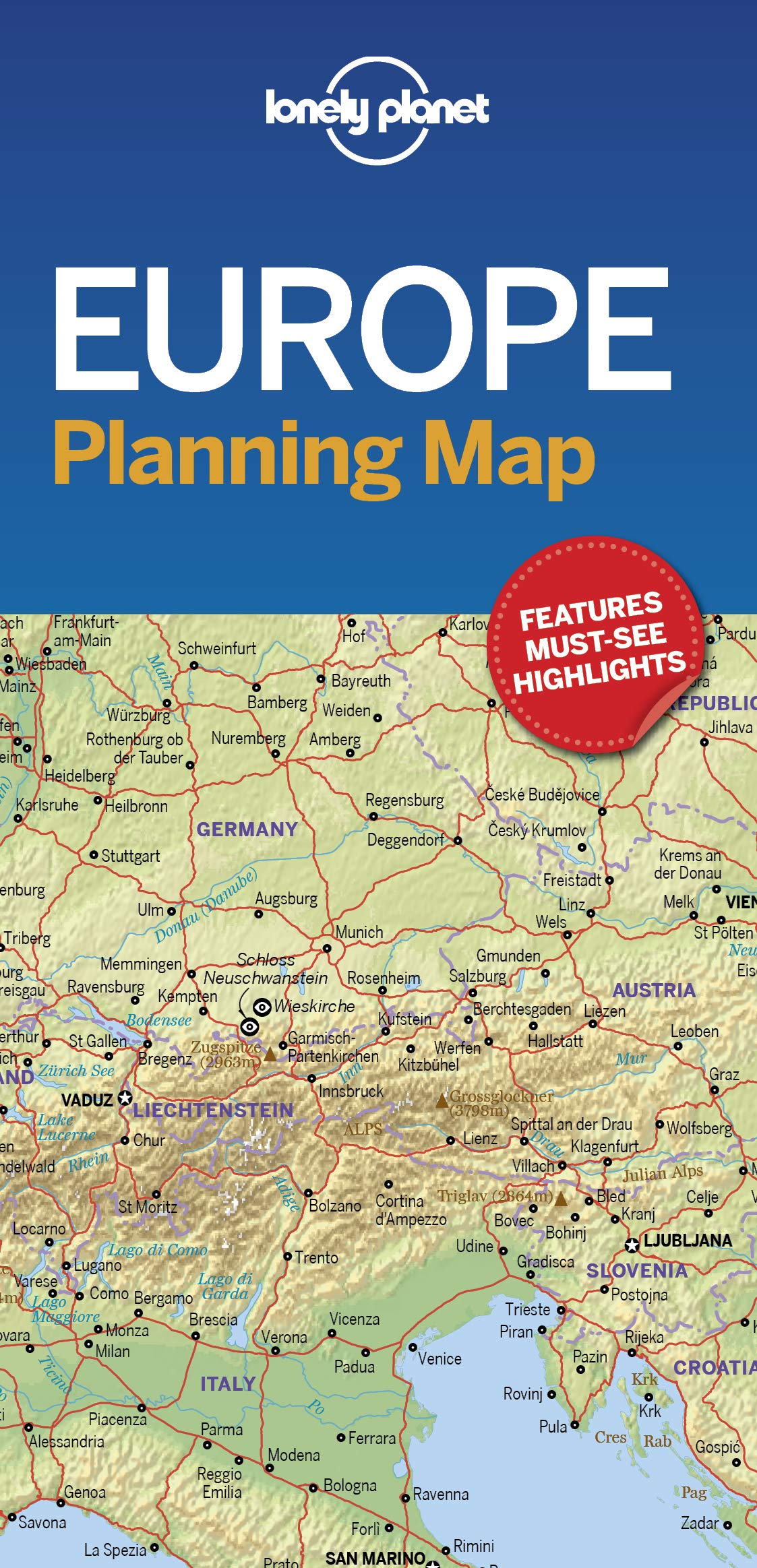 Lonely Planet Europe Planning Map Map – Folded Map, October 17, 2017