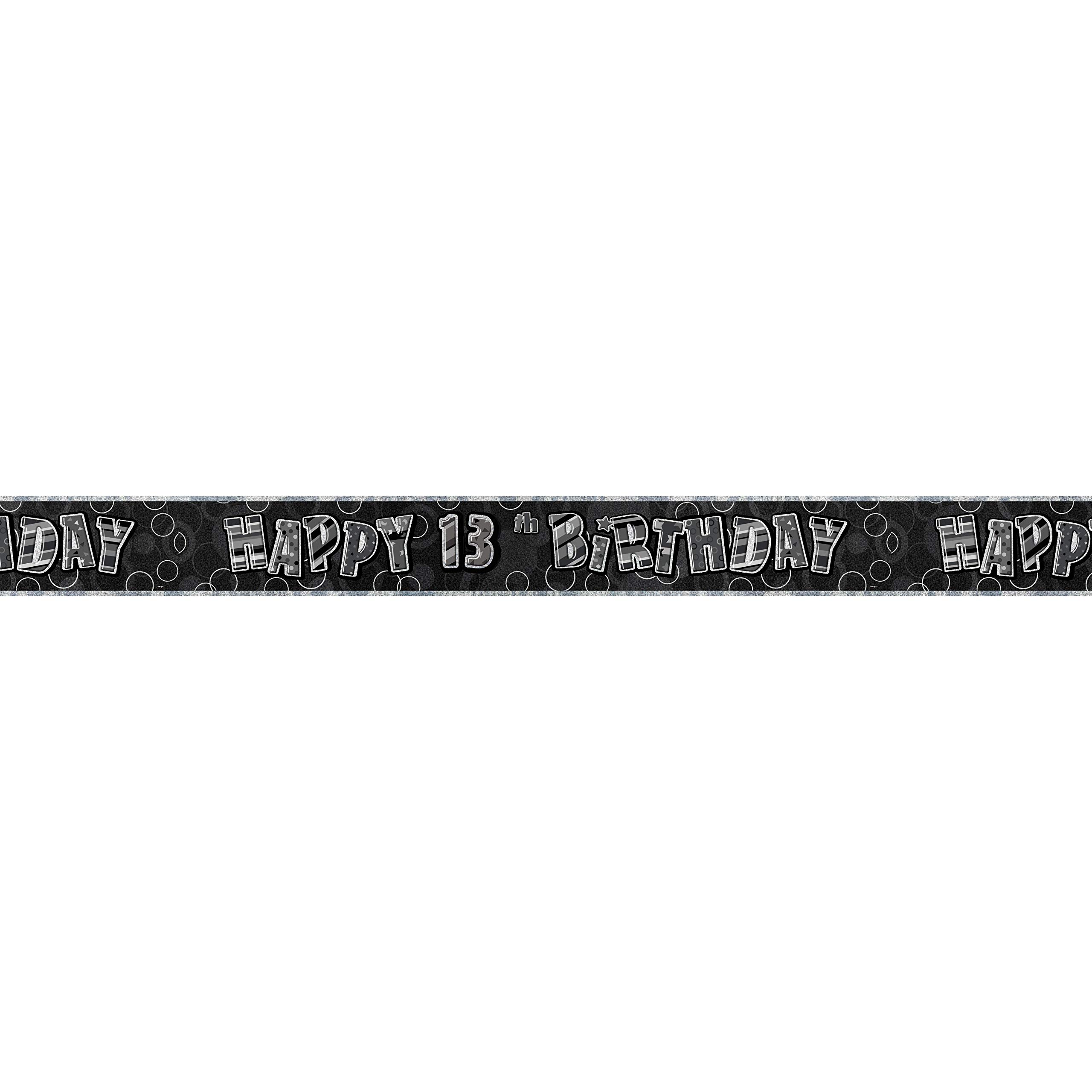 Unique Party 92068 - 9ft Foil Glitz Pink Happy 80th Birthday Banner — view 169