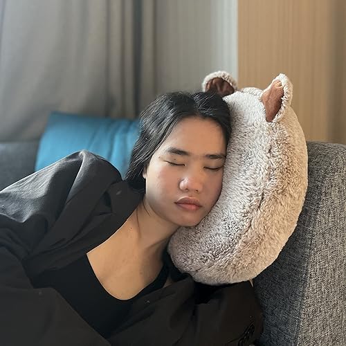 Miniatura 5 de Almohada perforadora para dormir de lado, almohadas de oreja con orificio para las orejas, dormir lateral en forma de O