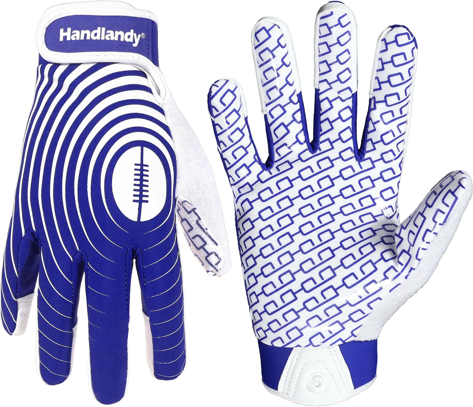 HANDLANDY Football Gloves Youth, Sticky Kids Receiver Gloves for Boys Girls, Stretch Fit Flag Football Gloves