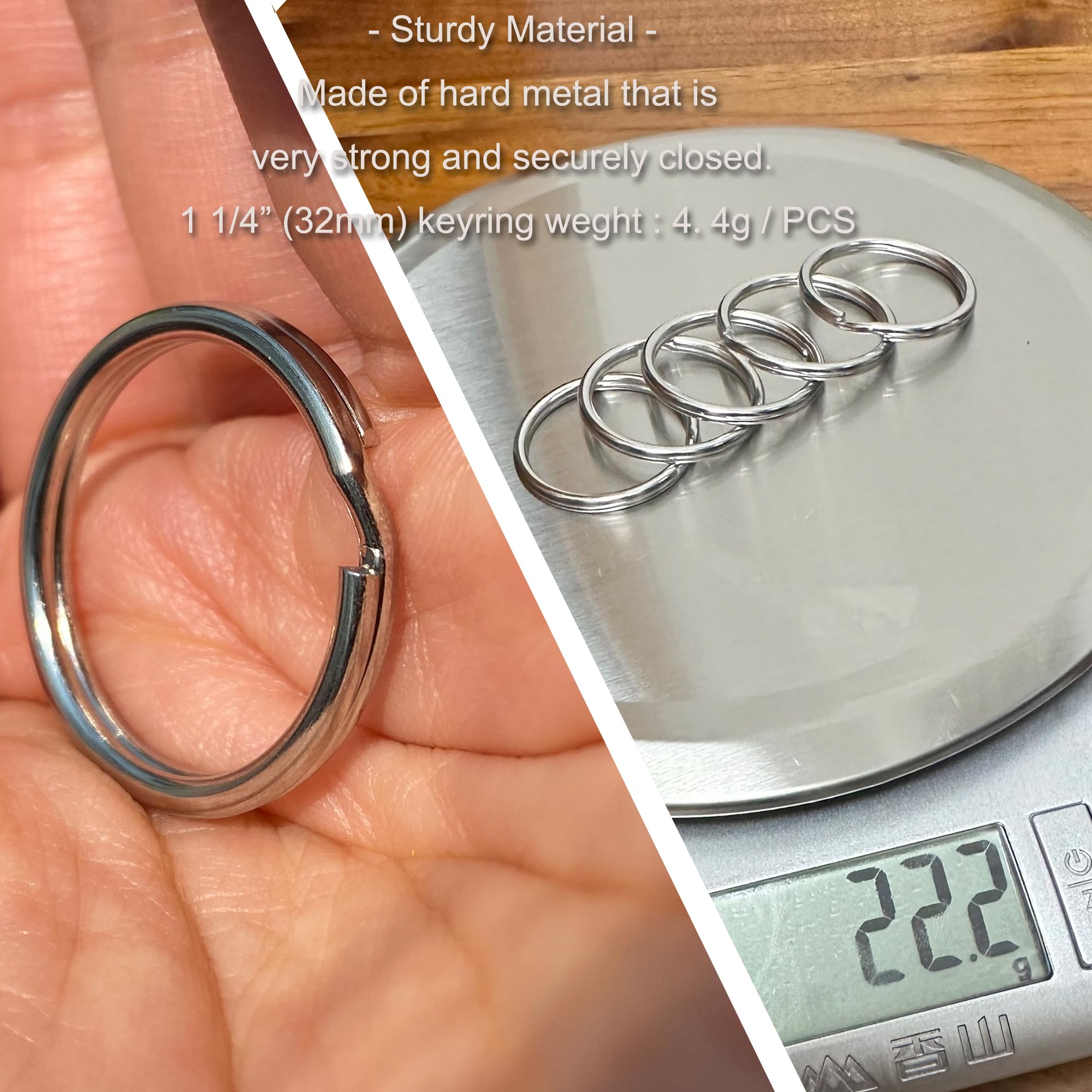 Amazon.com: Key Rings - 316L Stainless Steel Keyrings - 10Pcs 1.25