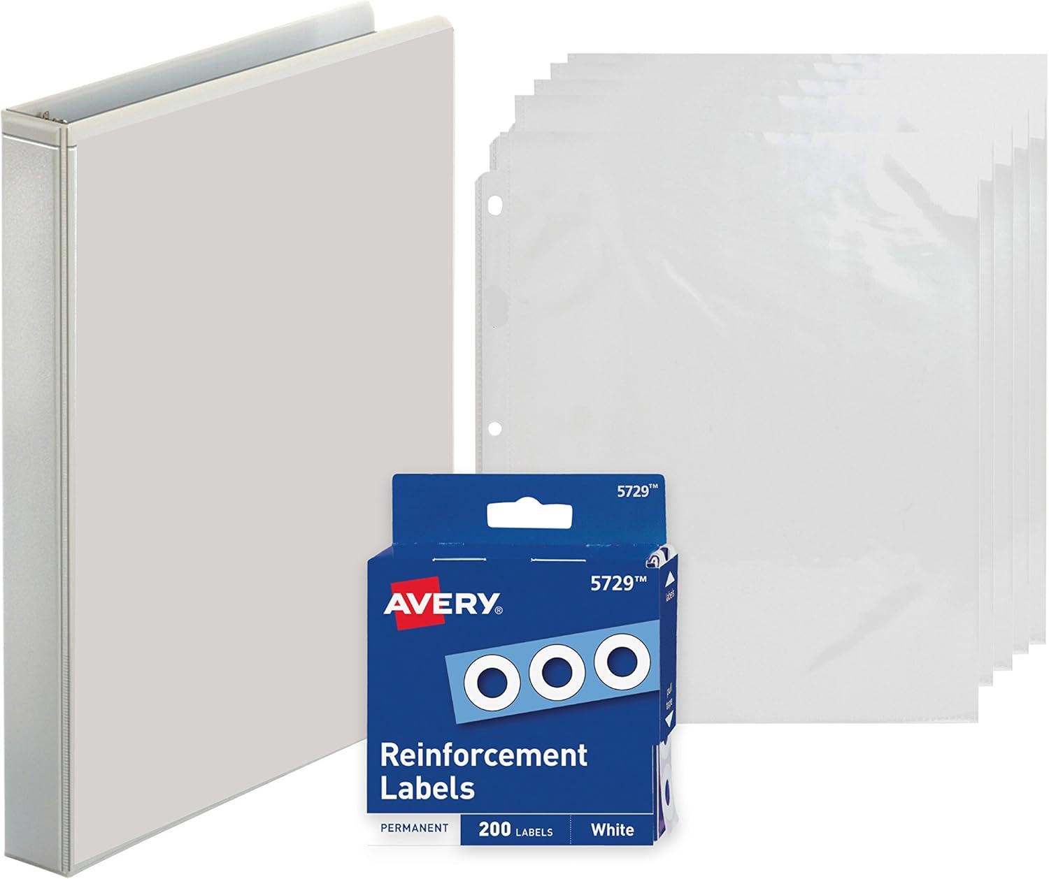 3Ring Binder, 1 Inch, Presentation View Binder With 20 TopLoading