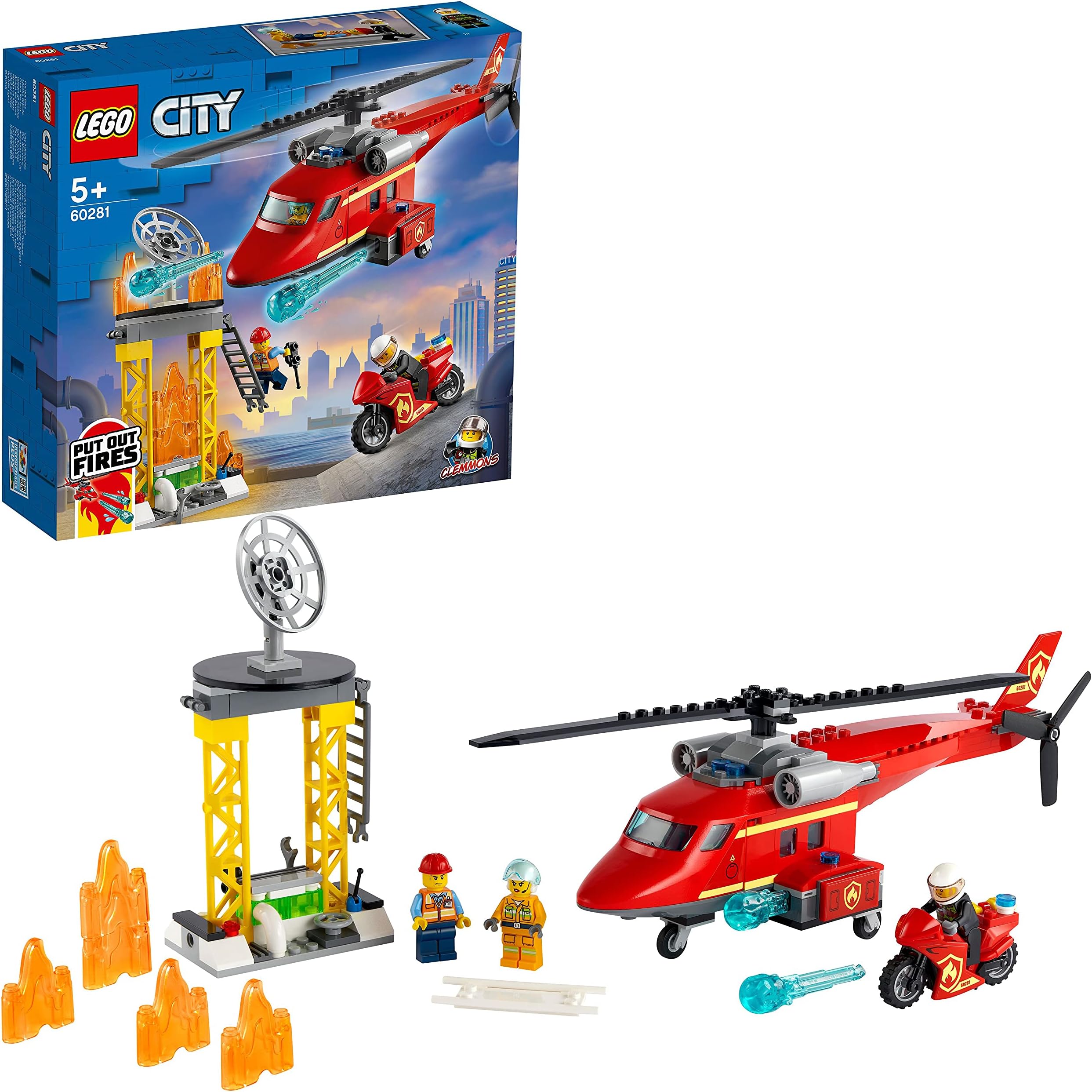 60281 City Fire Fire Rescue Helicopter