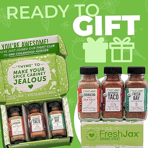 Miniatura 6 de FreshJax Paquete de muestra de condimentos sin sal  3 mezclas picante para todo propósito, hierba italiana y gralic  Hecho a mano en Jacksonville,