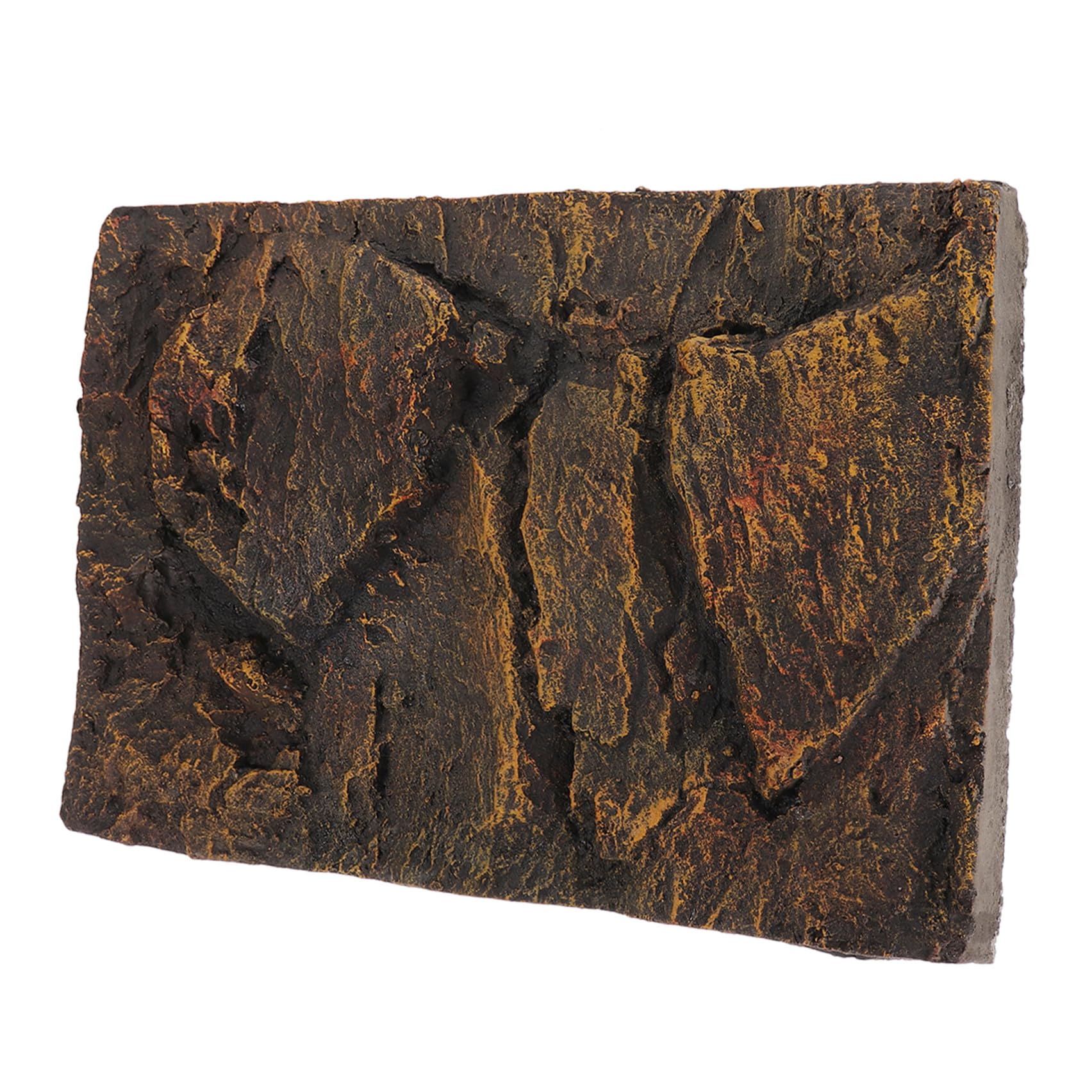 Placa de Fondo para Tanque de Reptiles 3D de Piedra PU | Decoración para Acuario y Tortuguera, Fondo Natural Estilo Práctico, Tamaño Variación Aproximada de 1cm