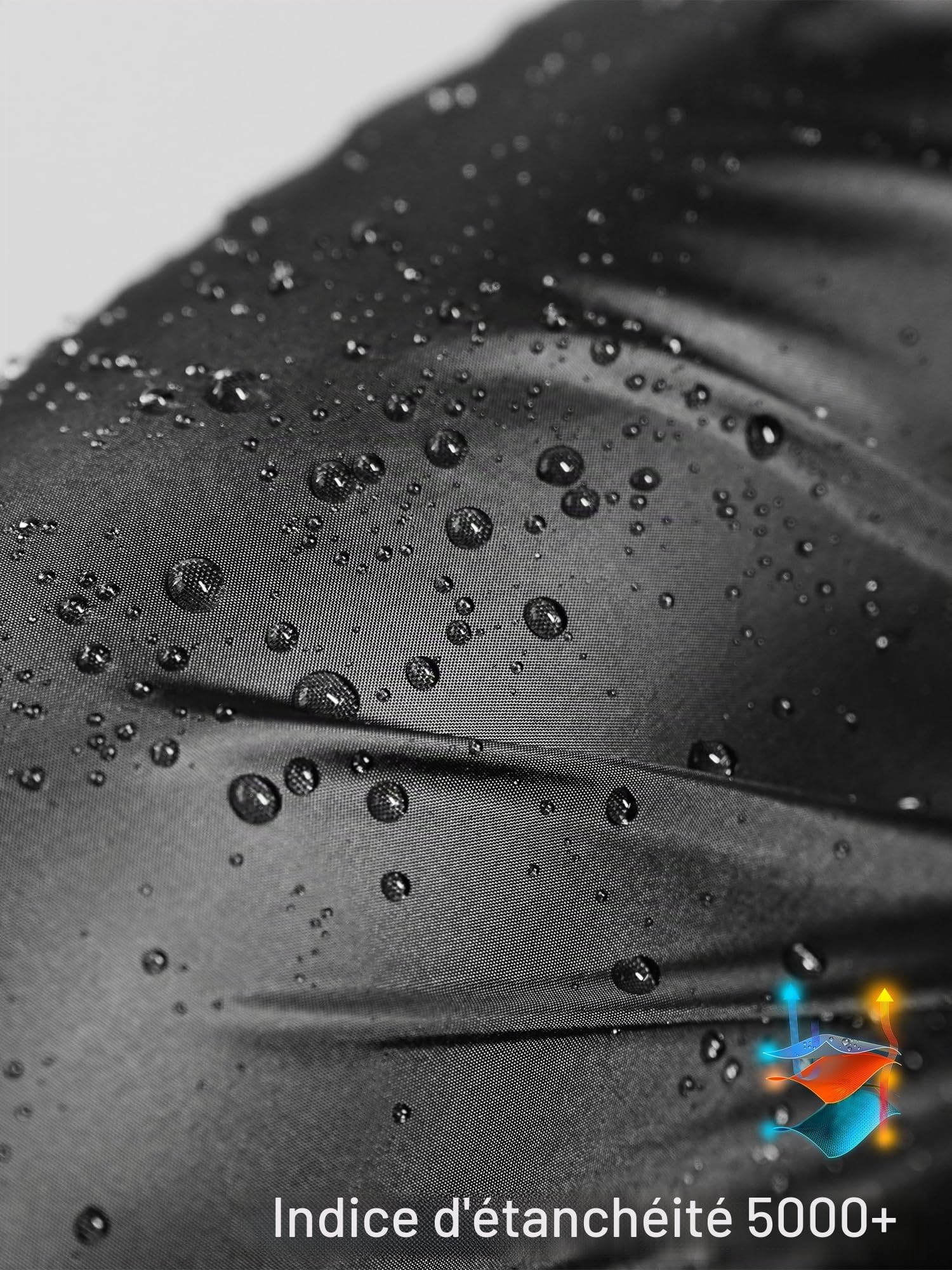 Tofern Pantalon de Pluie Homme Femme Mixte Polyvalent Imperméabilité 5000 Léger Pliable pour Randonnée Ski Escalade Moto Cyclisme