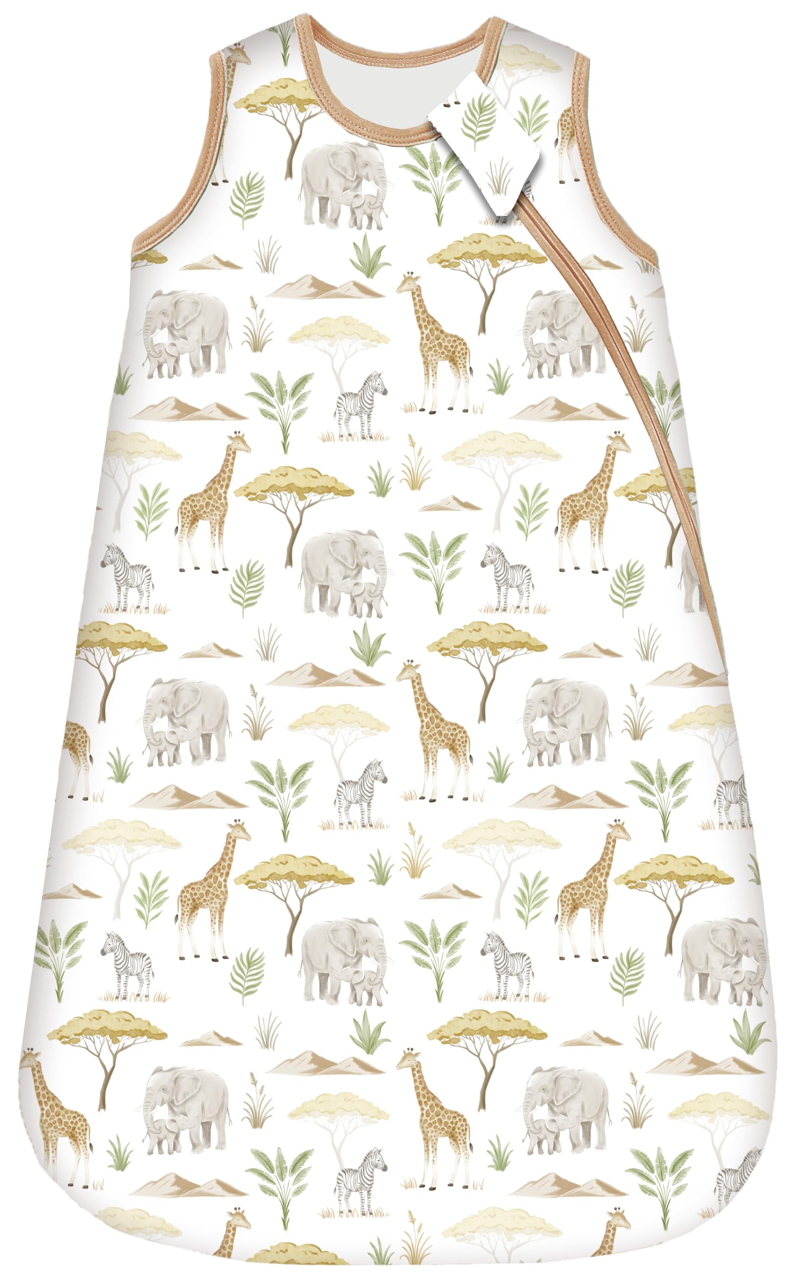 Chilsuessy Baby Sleeping Bag 2.5 Tog Cotton Nursery Sleeping Sack Soft Wearable Blanket Winter Baby Sleep Bag for Newborn Infant, 2.5 Tog/Autumn Forest, 18-24 Months