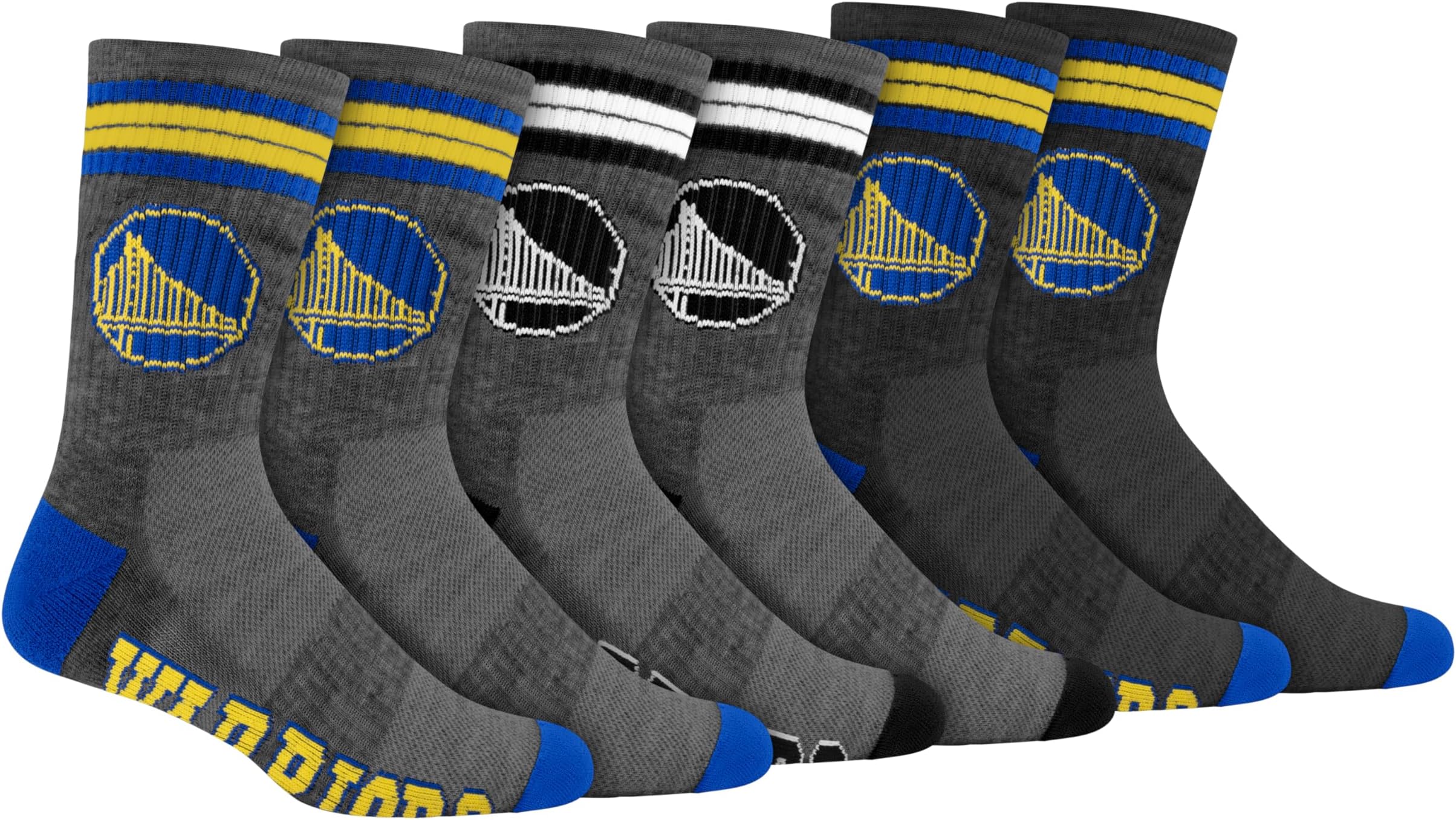 Boys NBA Official Athletic Cushioned Team Crew Socks - 3 Pack