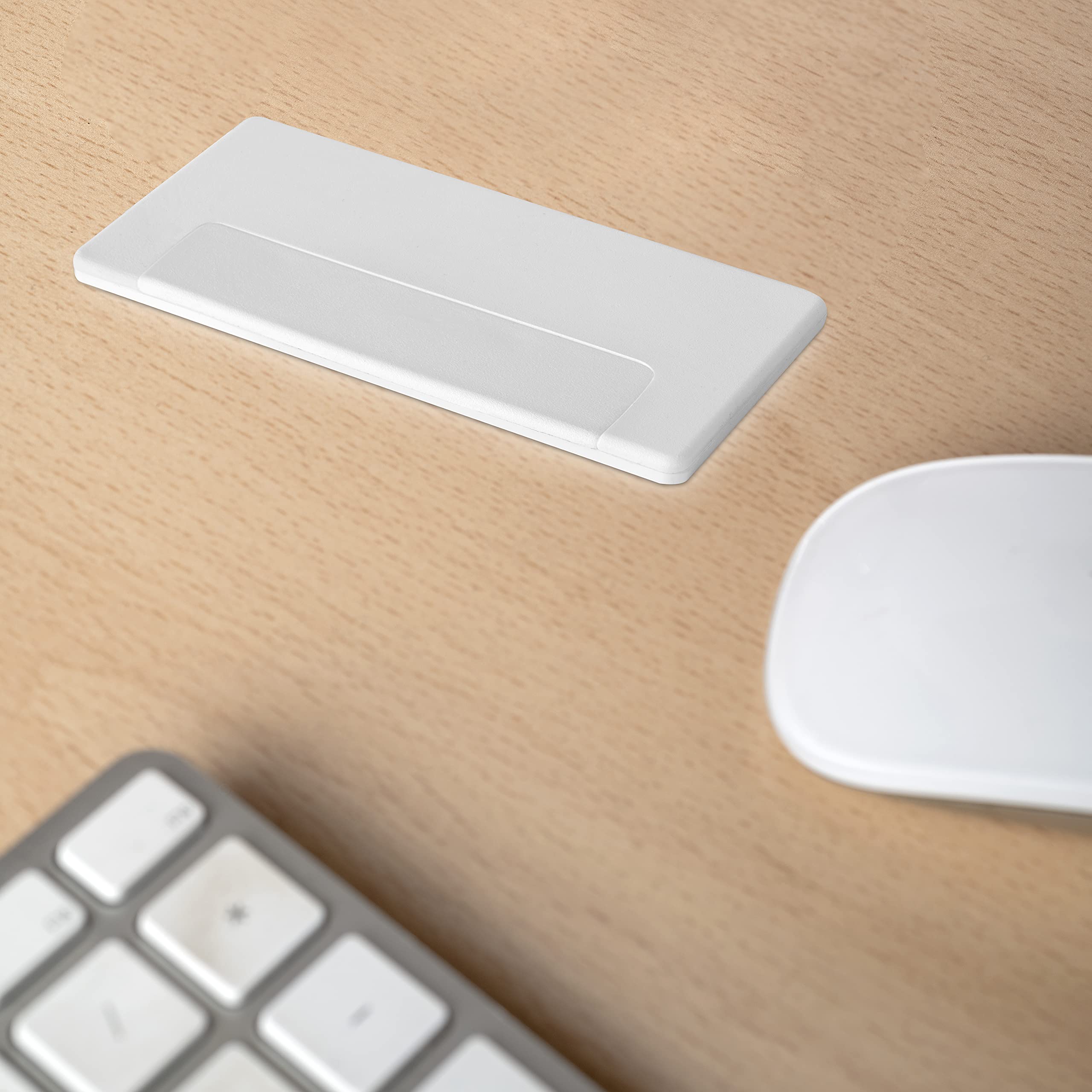 Emuca - Couvercle Passe-câble Blanc Pour Bureau - Cache-fils Discret Et Pratique - 85x85mm