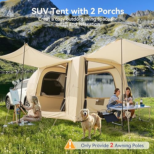 Miniatura 6 de Tienda de campaña SUV para acampar, tienda de campaña impermeable para camiones con lluvia