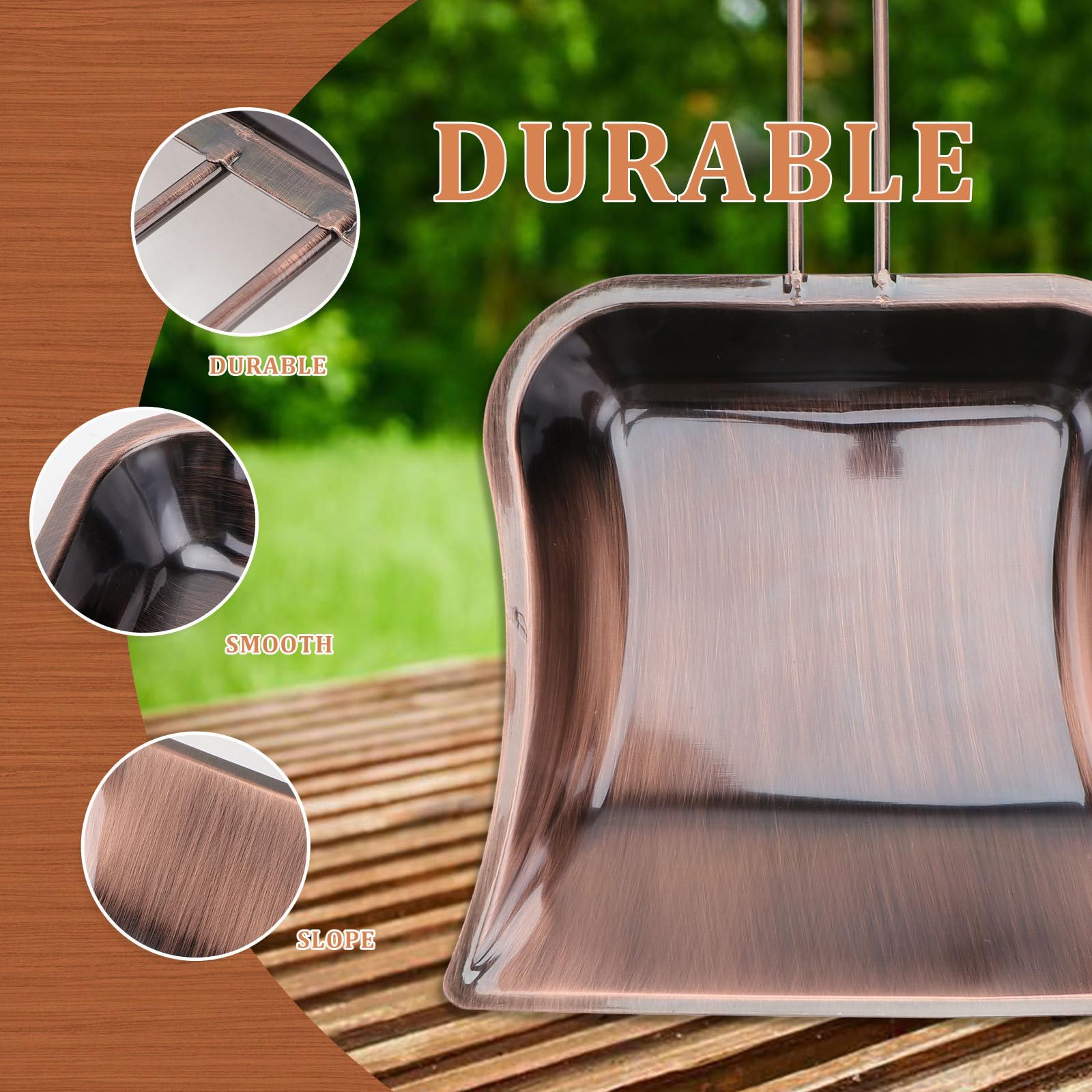 Pelle à Poussière De Bureau En Acier Inoxydable - Mini Pelle Portable Pour Petites Poubelles, Nettoyage Ergonomique - 10