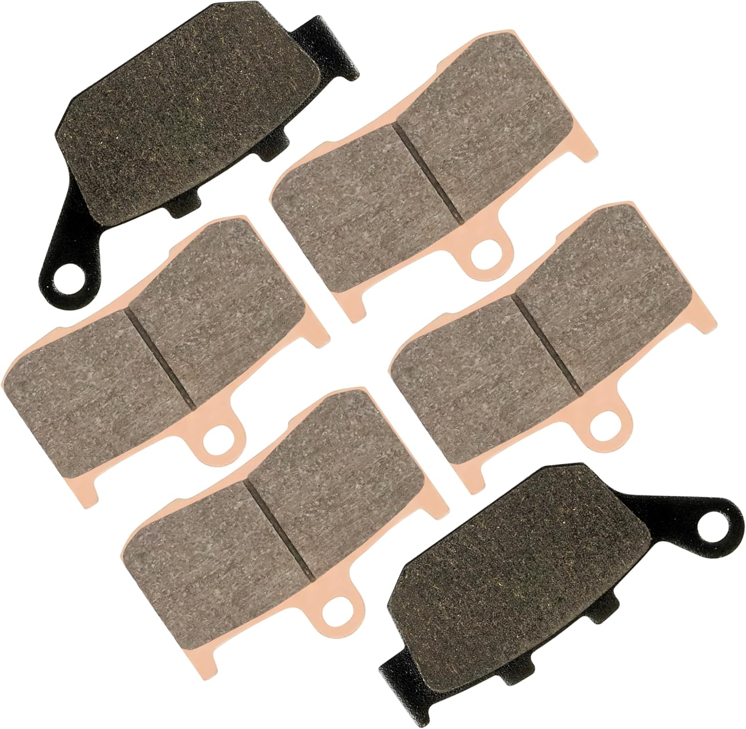 Caltric Sintered Front and Rear Brake Pads Compatible with Kawasaki ZR800 ABS Z800 2013-2016