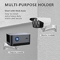Vista 2 de Drsn Soporte de montaje en pared para mini proyector, rotación universal de 360°, carga de 11 libras, brazo ajustable de 7.8 pulgadas, fácil