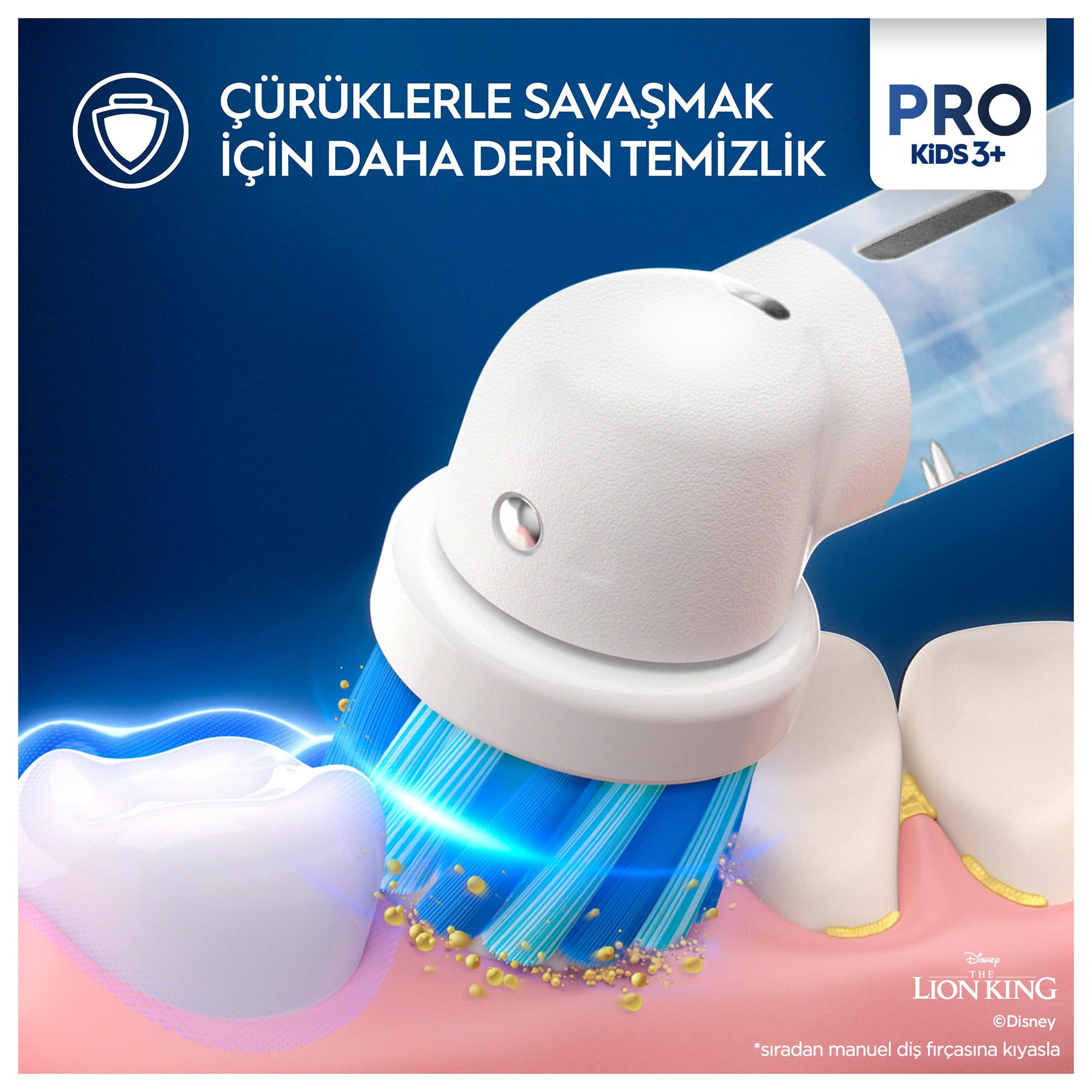 Oral-B Spazzolino da denti ricaricabile Pro Kids Re Leone