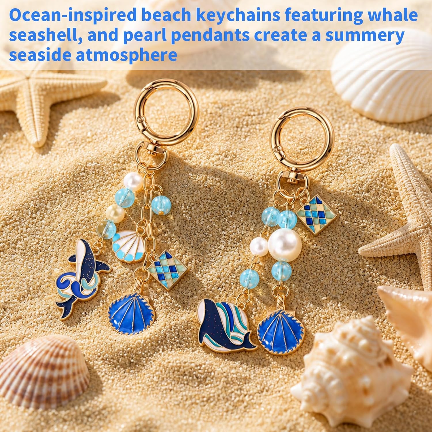Mikovivi 2pcs Beach Keychain for Women image 3