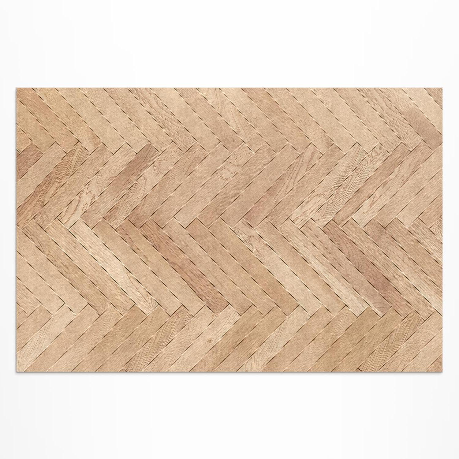 Tapis de balcon étanche en PVC à chevrons pour créer un salon de jardin chaleureux en extérieur