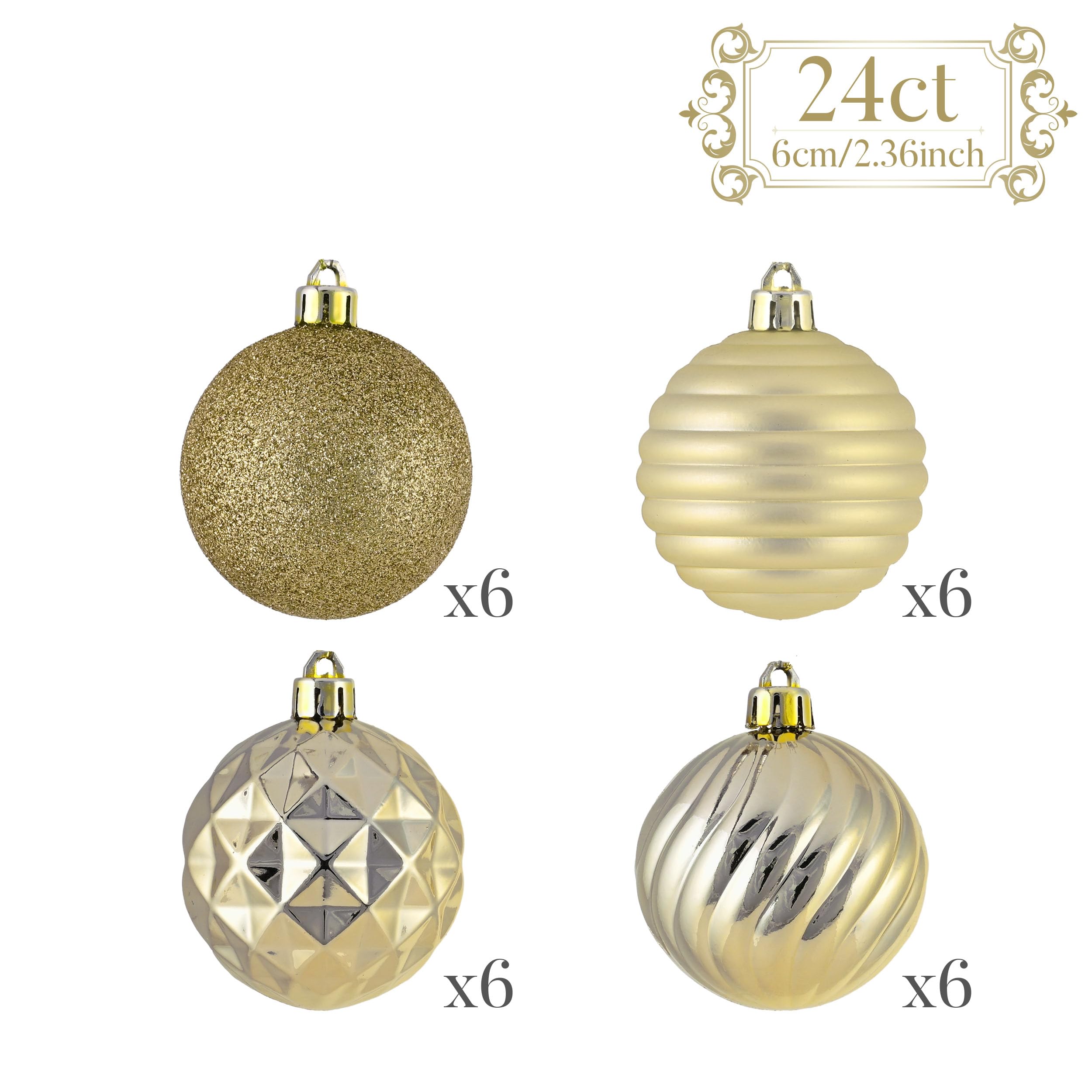 Valery Madelyn Ornements de boule de Noël EG0101-0725