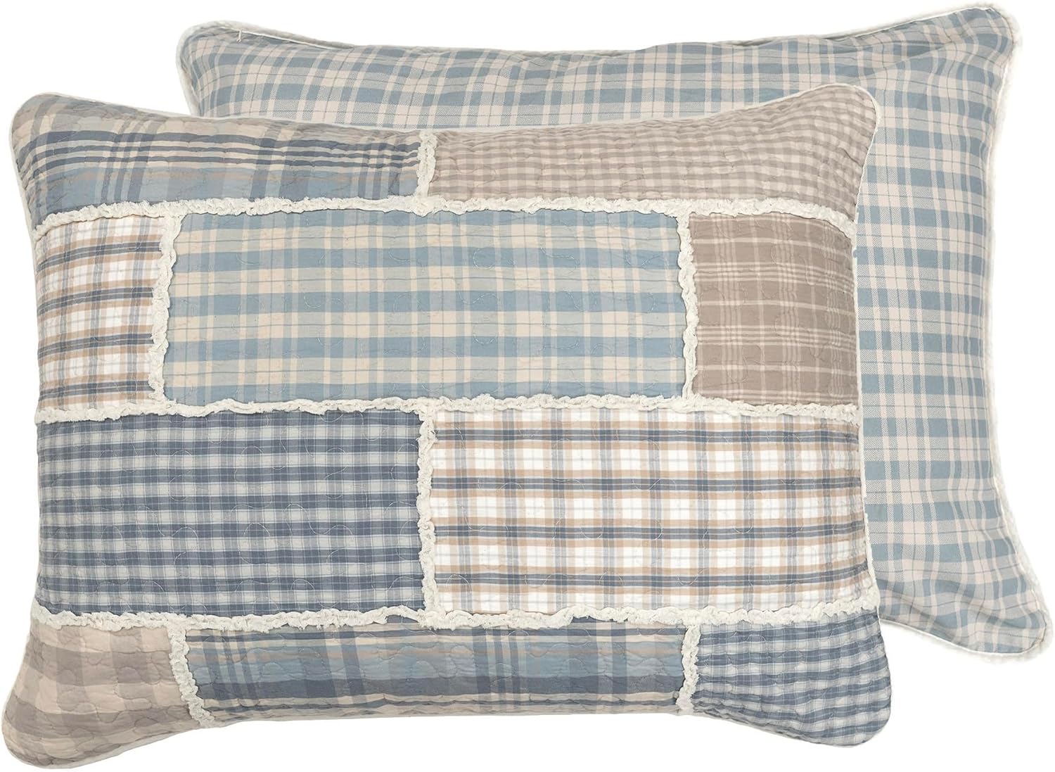 Donna Sharp Slate Cobblestone-Queen Quilt Set, Measures 90 x 90, Includes 1 Quilt and 2 Standard Shams, Machine Washable