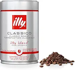 Illy Café em grãos Torrado CLÁSSICO, 1 lata de 250 gr