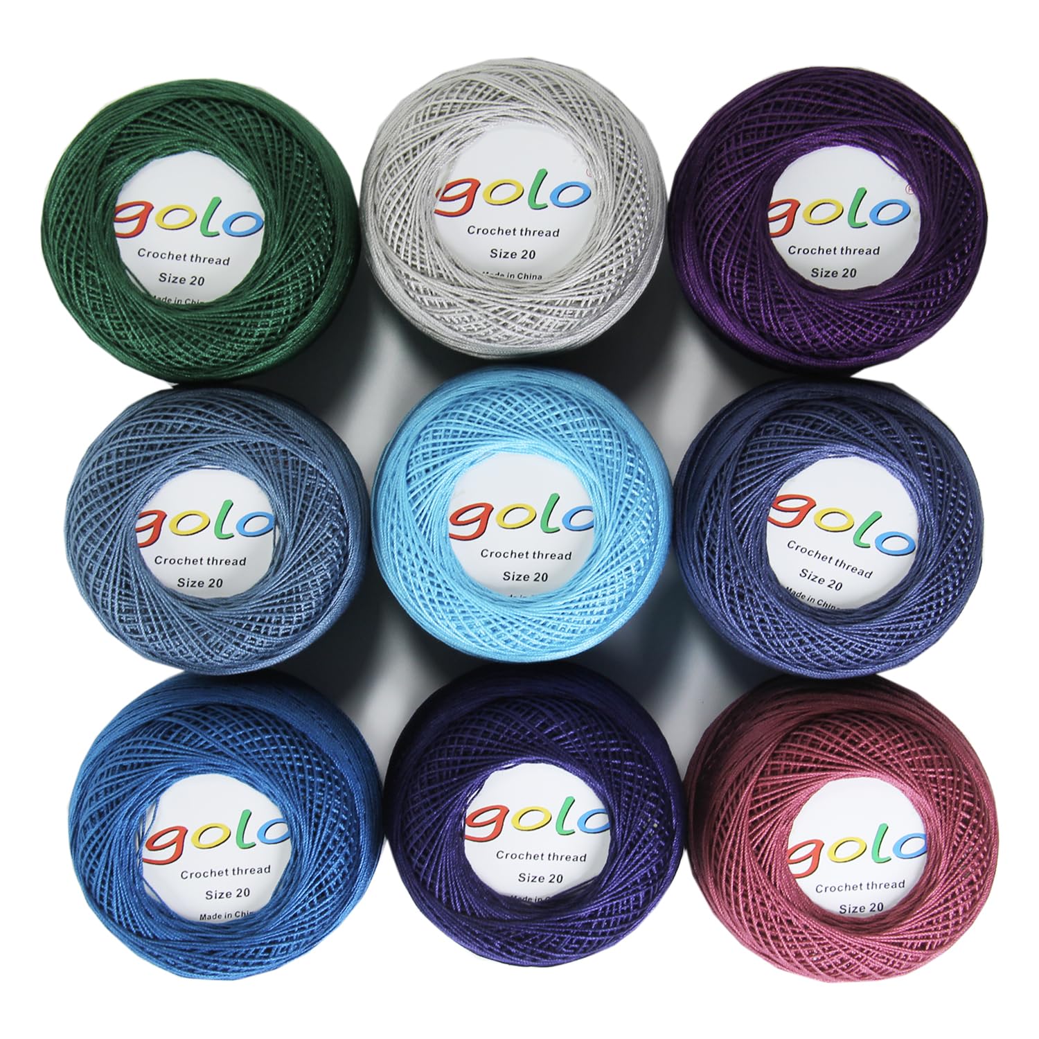 golo Crochet Thread Size 20 Yarn for Hand Knitting Embroidery Thread — image 1