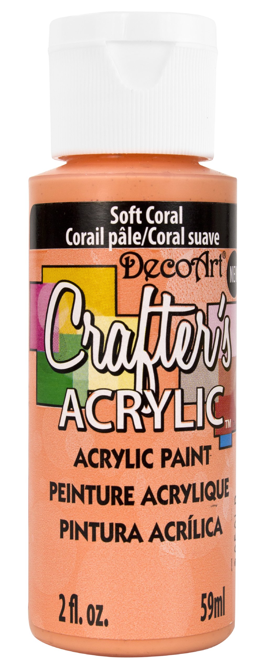 Decoart Soft Coral Acrylic Paint, 59Ml