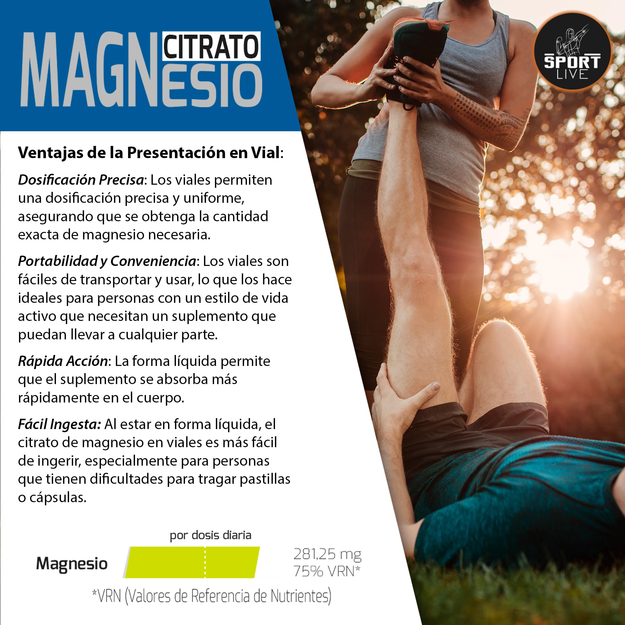 PACK WEB 24 VIALES MAGNESIO SPORT LIVE DRASANVI