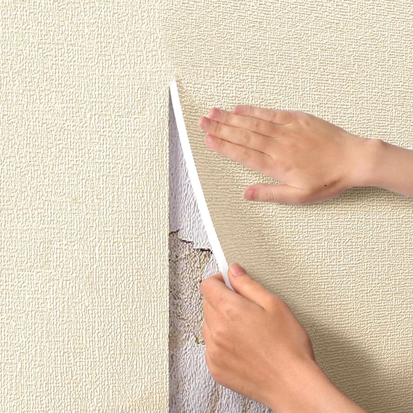 Papel pintado aislante autoadhesivo XPE 5mm para salon panel termico impermeable 1000x50cm color amarillo