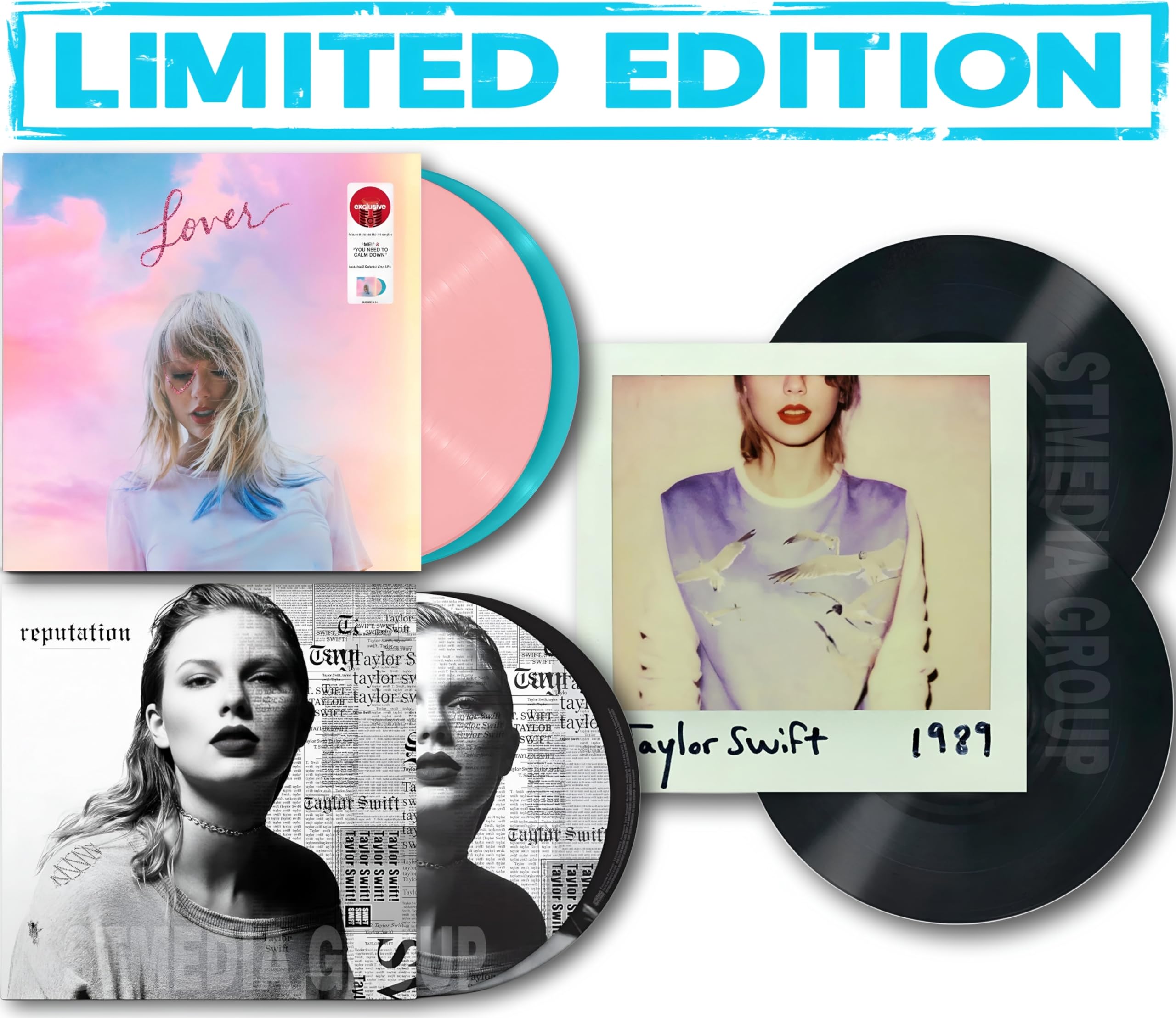 Sponsored Ad - Taylor Swift – 3 Collection – Reputation / Lover / 1989 – SET