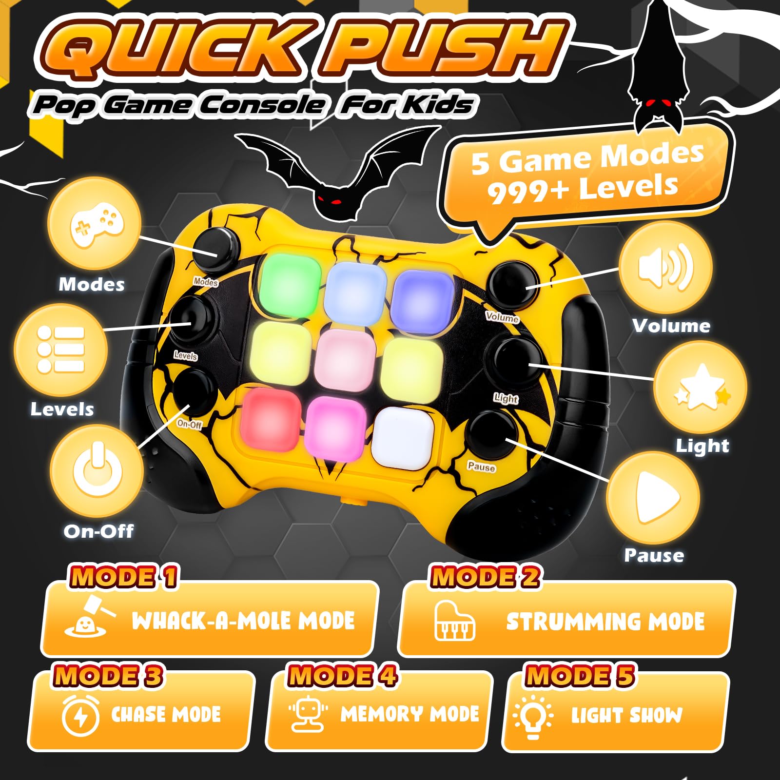 Eichhoo Quick Push Pop Kids Sensory Boys Toys Age 5 6 7 8 Year Old - Image 2