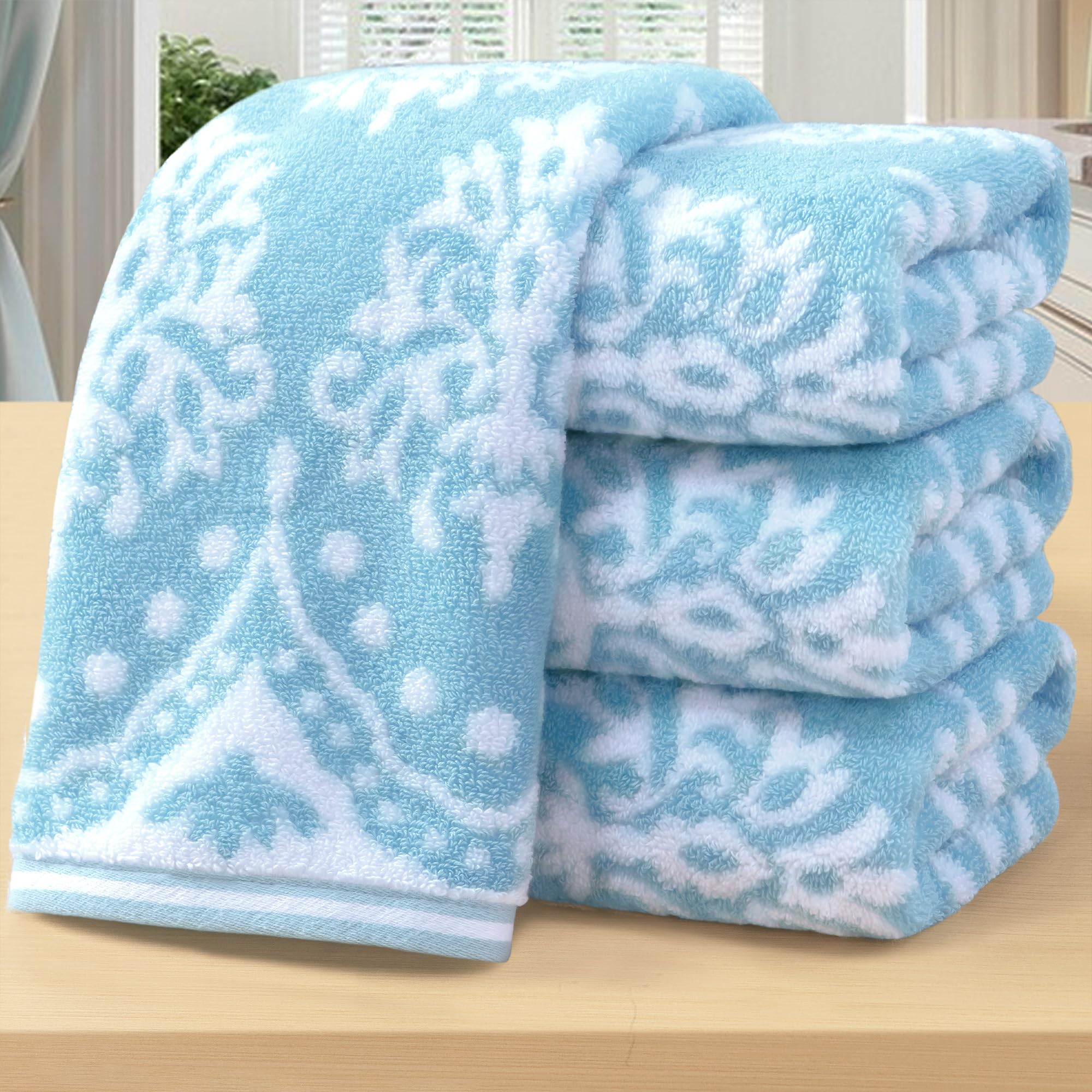 Hand Towels for Bathroom, Bath Hand Towel Set of 4, 16