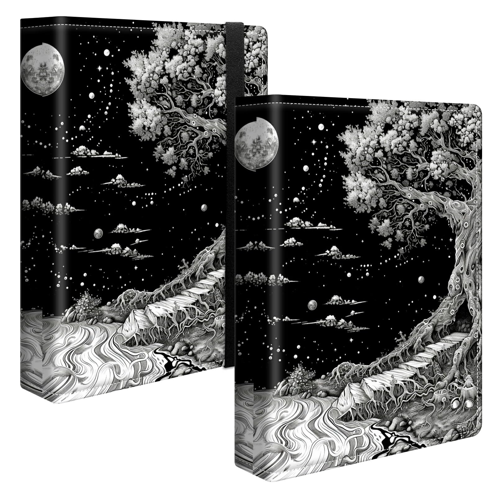 Black Tree Photo Album 4x6 120 Pockets Photos with Strong Elastic Band, Small Mini Albums Sheet Protector Folder for Photos, Album for Family Wedding Anniversary Baby Women Men Vacation Gift
