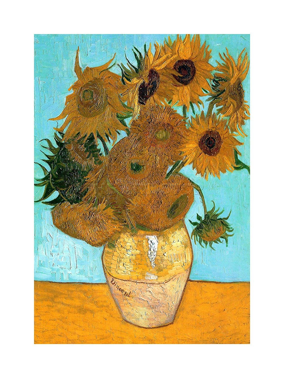 Wee Blue Coo Vincent Van Gogh Still Life Vase With Twelve Sunflowers Old F 28 Wall Art Print