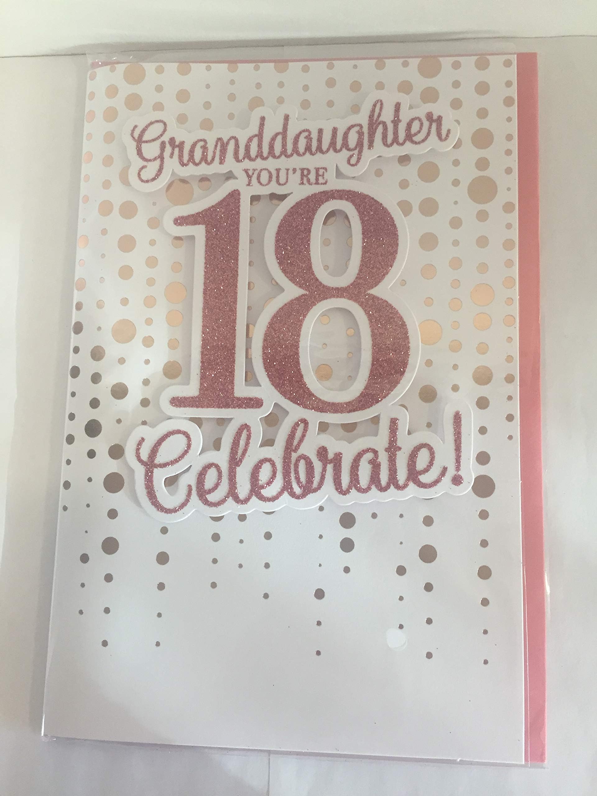 Words N Wishes Granddaughter 18th Birthday Card - Happy Birthday ...