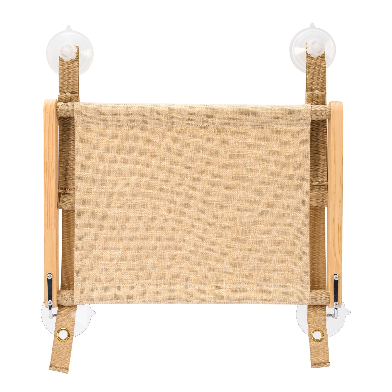 CATISM Amaca pieghevole per gatti fino a 20 kg, rinforzata con ventosa forte, lavabile, traspirante, supporto per davanzale, sacco a pelo (50 x 38 cm)