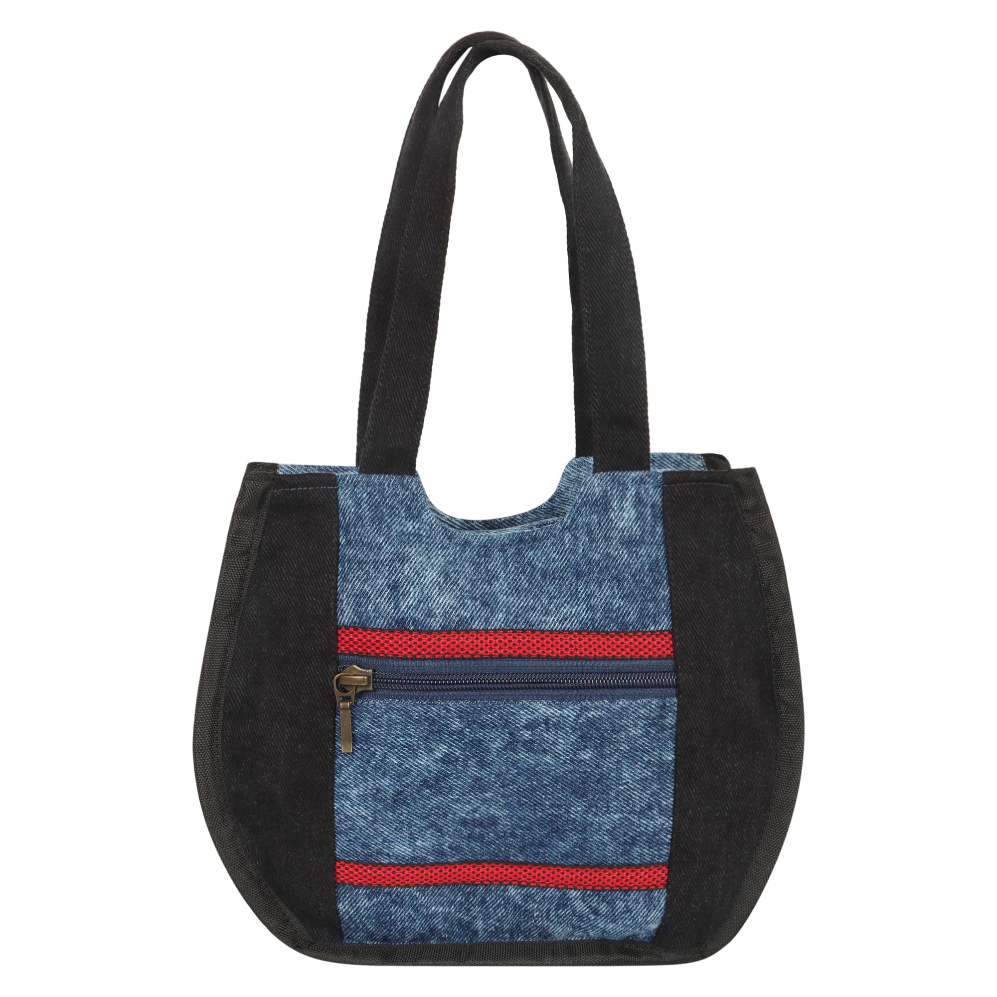 DENIM DOTS Versatile and stylish womens satchel bag (Bleach Blue) (B0CS6VCL1M) Amazon Price History, Amazon Price Tracker