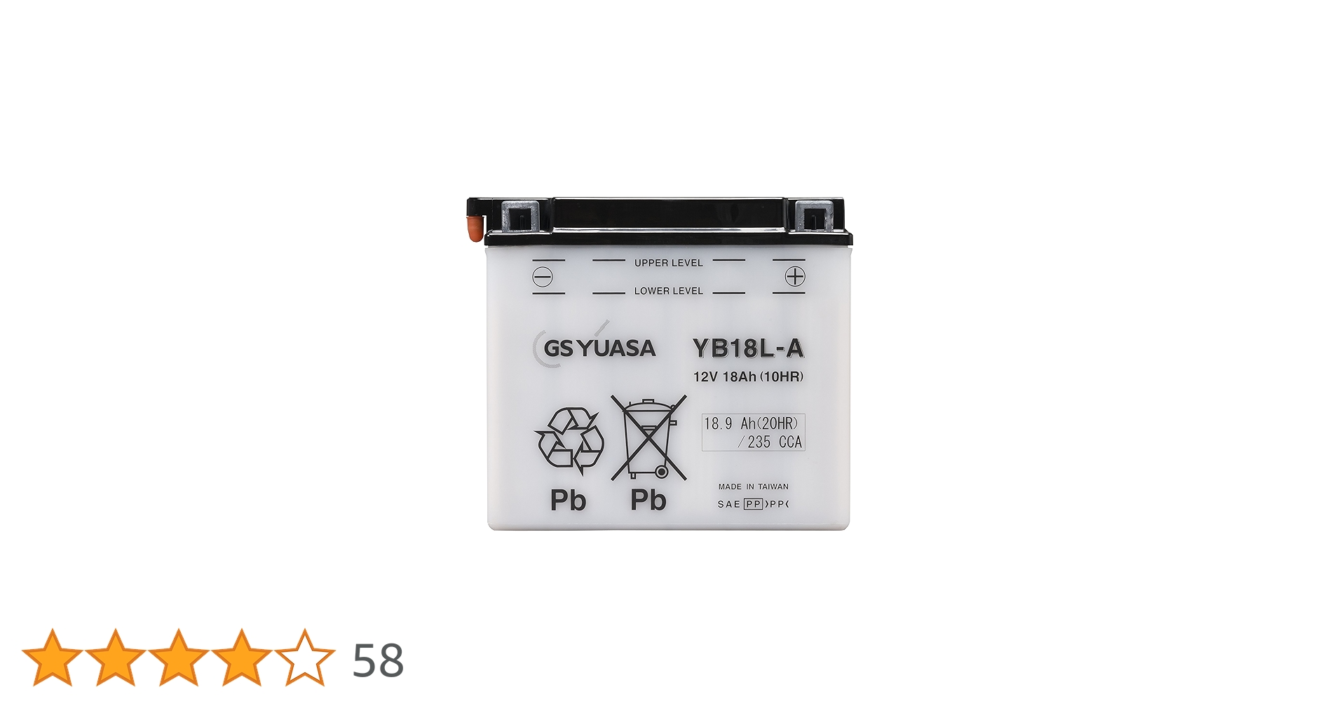 GSユアサ YB18L-A バッテリー 12V 18Ah yb18l-a_512x512.jpg?v=1671020408