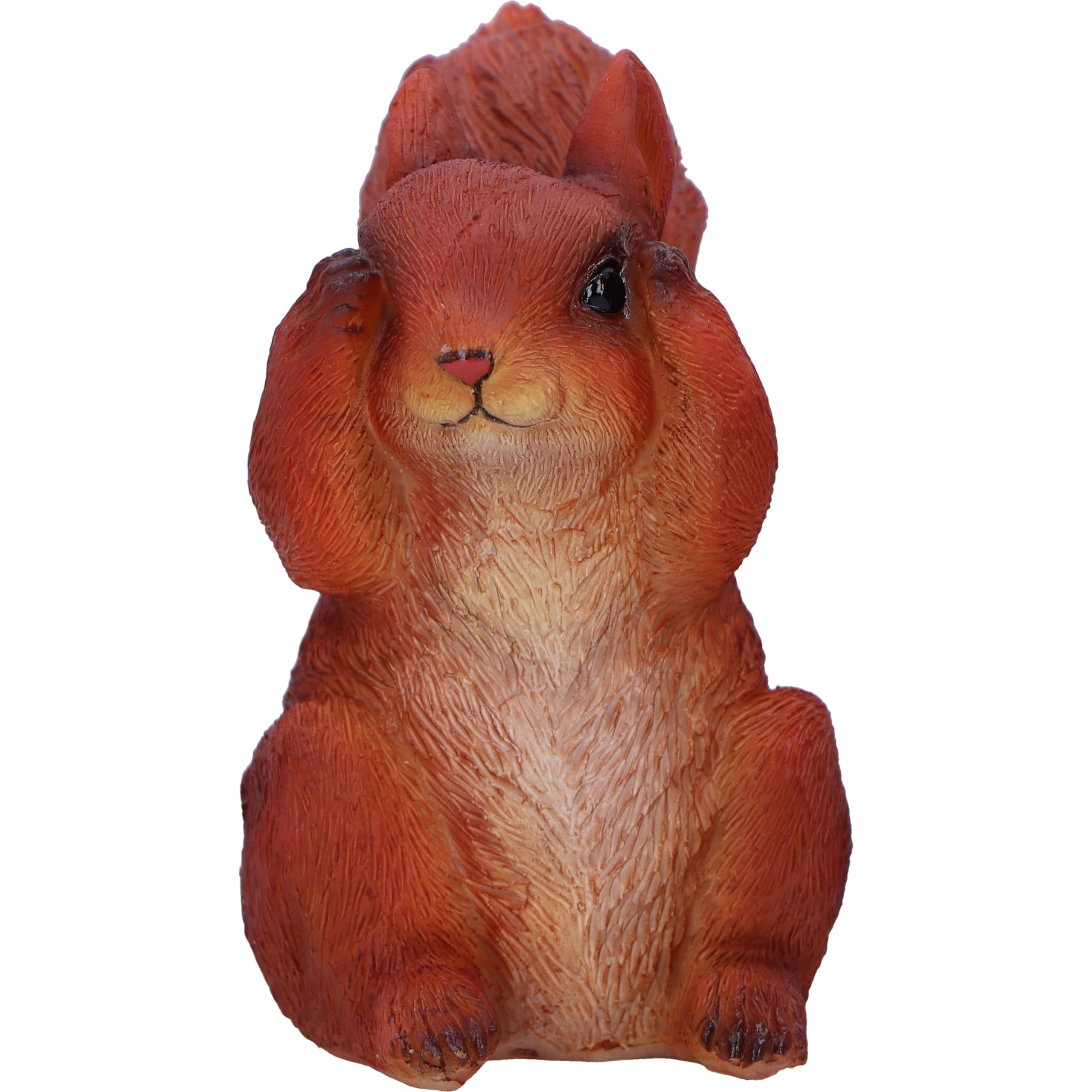 Nemesis Now Three Wise Squirrels 9cm, Resin, Red, Three Wise Red Squirrels, Occult Squirrels Figurine Trio Set, Squirrel Gift - Image 3