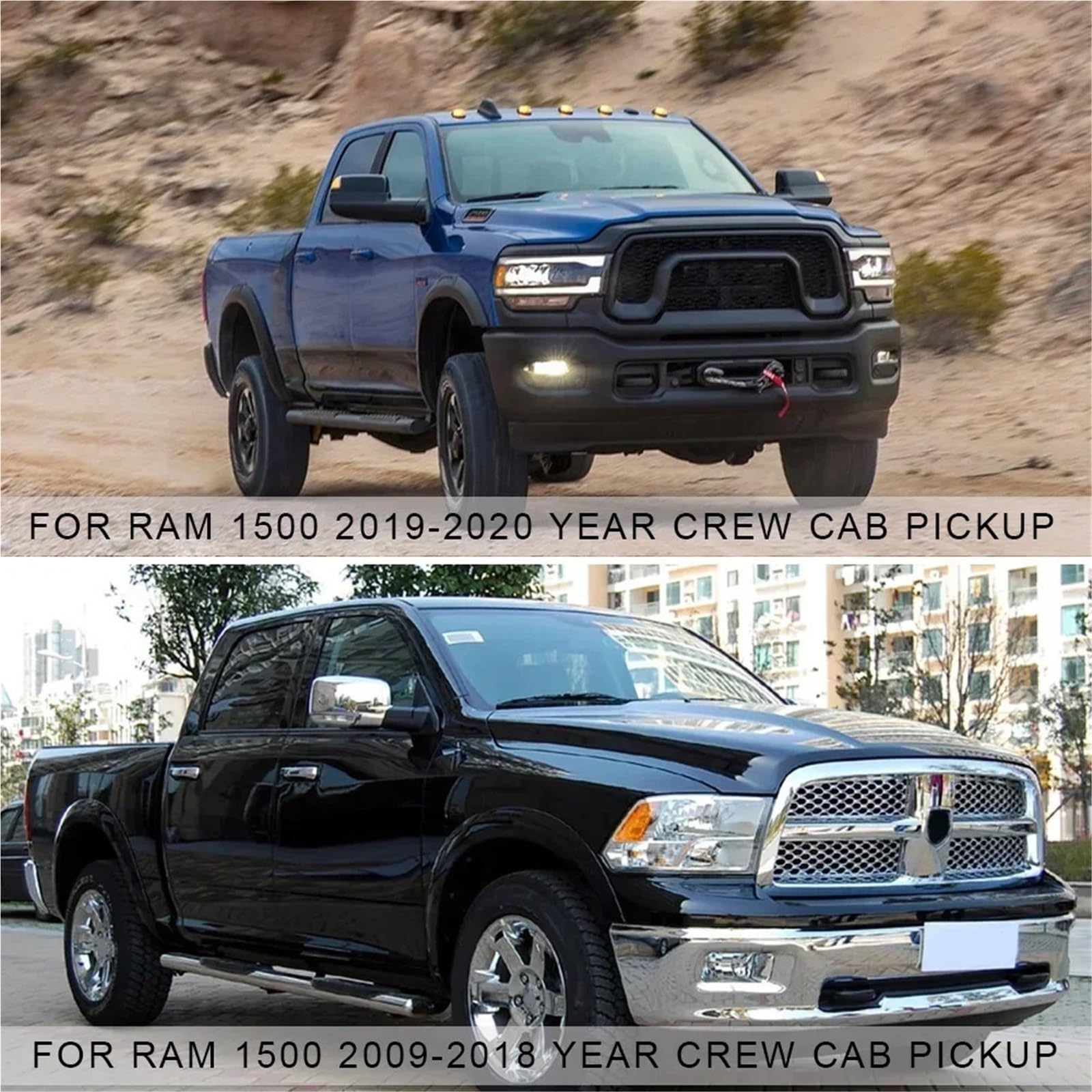 Do Dodge Do RAM 1500 2500 2002-2022 Auto boczne okno deflektory wiatru daszki osłona przeciwdeszczowa osłona drzwi osłona wentylacyjna Car Wind Deflector osłona szyby drzwi(For 02-08 extended)