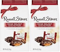 Vista 9 de Russell Stover Bolsa de regalo de caramelos de chocolate con leche y delicia de nuez pecán, 5.4 oz.