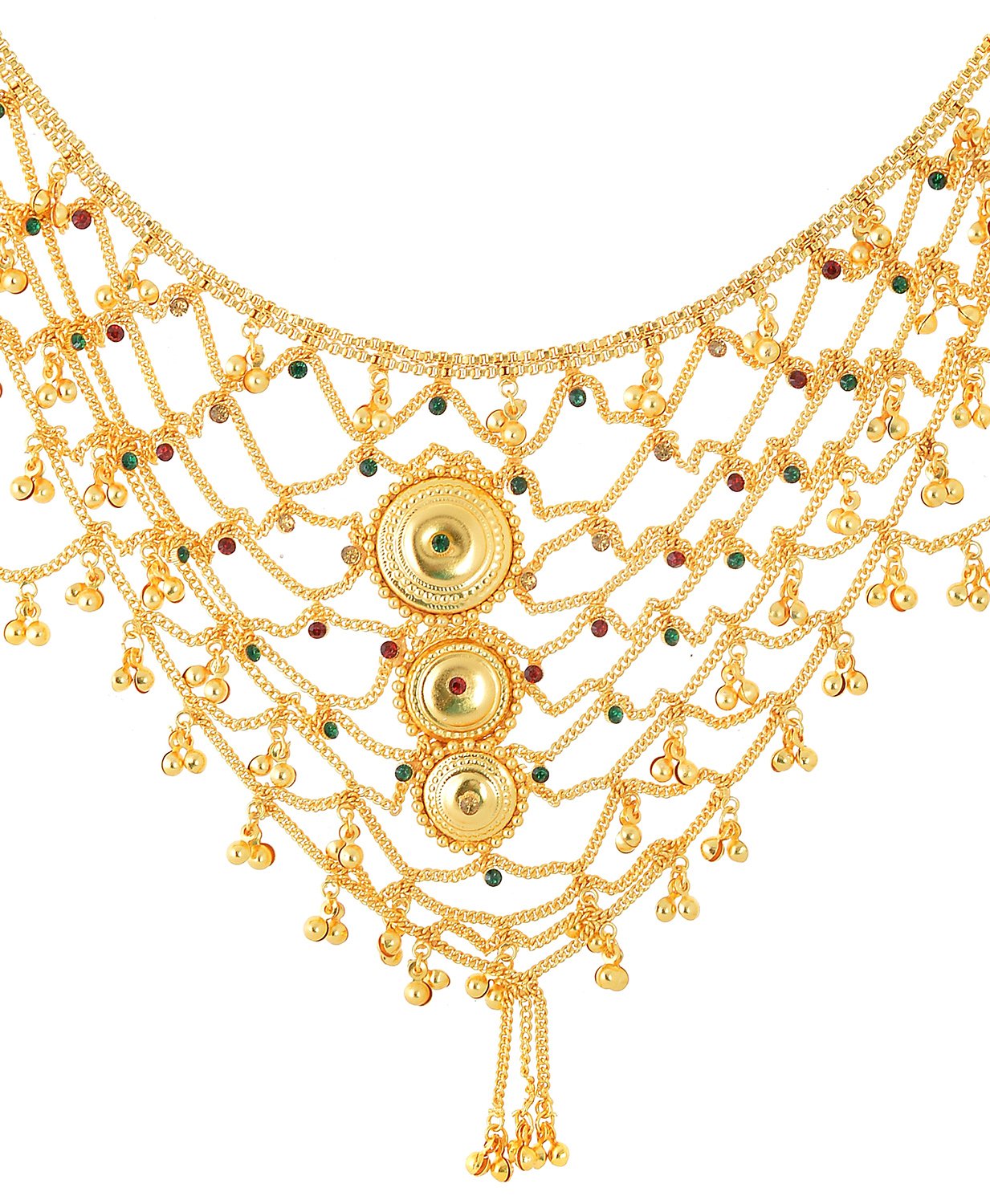1 Gram Gold Plated Bridal Belly Chain (Kamarband) for Wedding, Anniversary, Ceremony, Pooja etc. for Women,Girls (HK-KB-01)